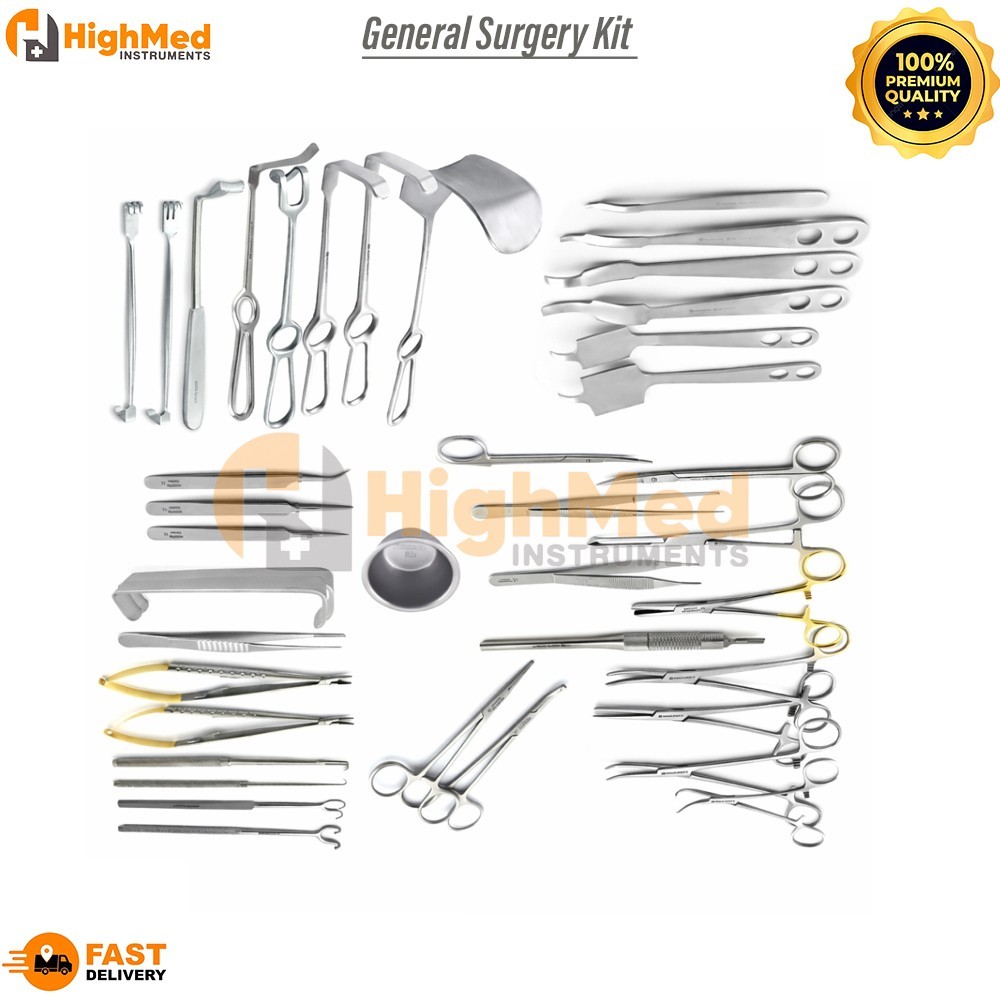 41 Pieces General Surgery Kit Surgical Operating Orthopedic Instruments Set