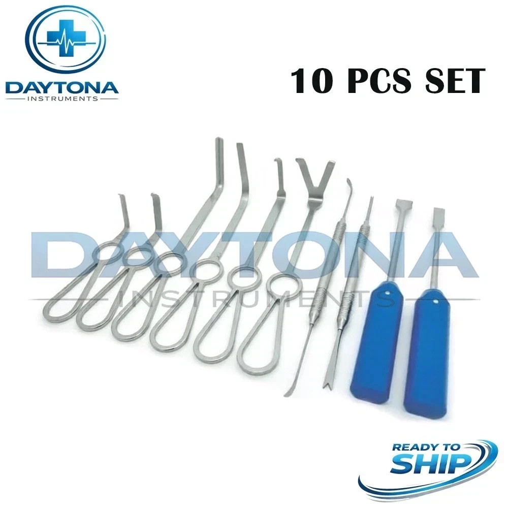 Minimally Invasive Set of 10 Pcs Orthognathic Surgery Instruments