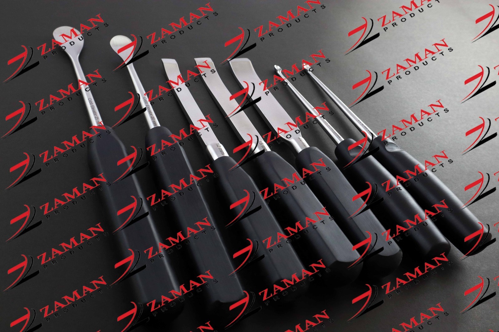 Periosteal Elevator Chisels Bone Curette Orthopedics Spine Instruments 7 PCS