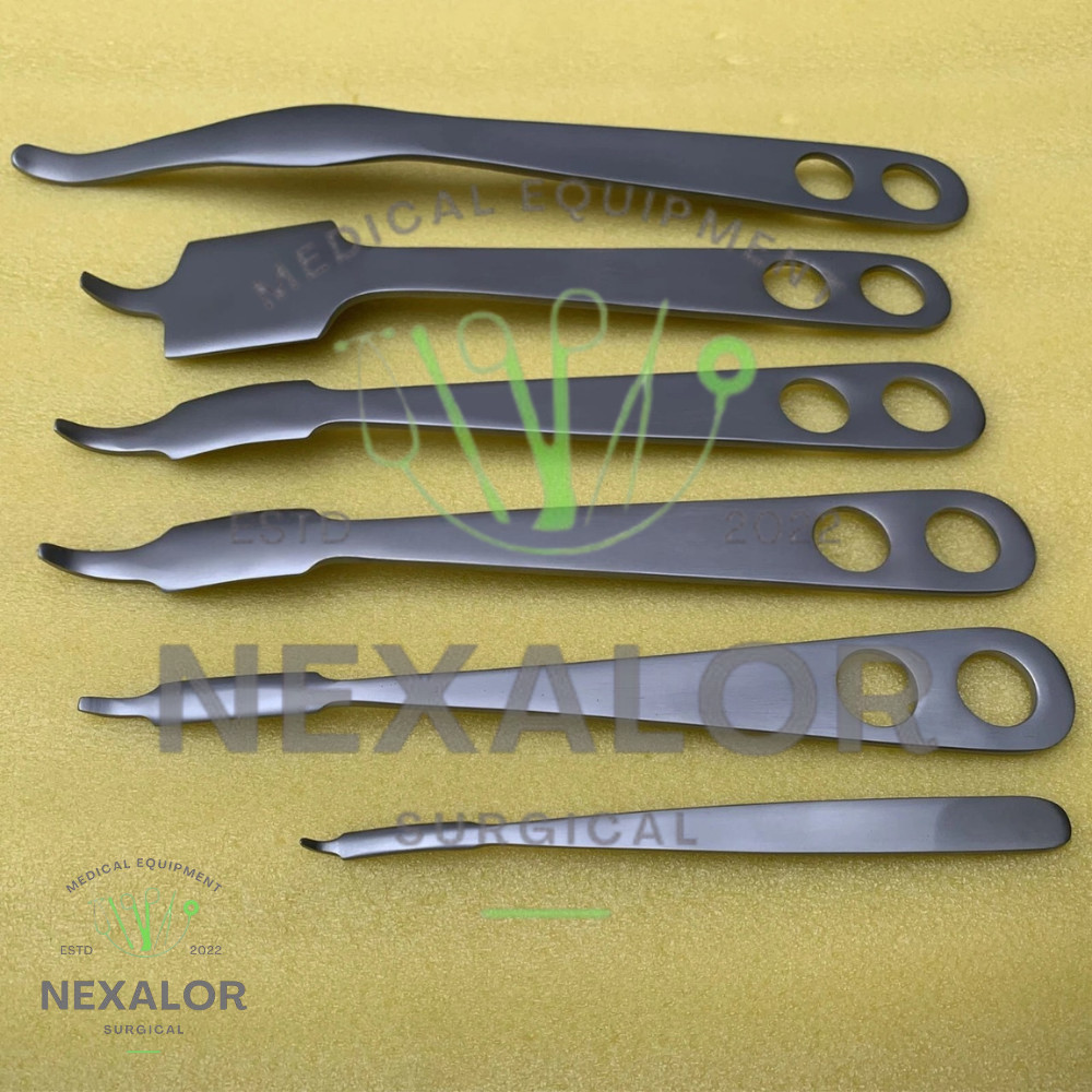 7 Hohmann Retractor Set, German Stainless Steel Surgical, Orthopedic Instruments