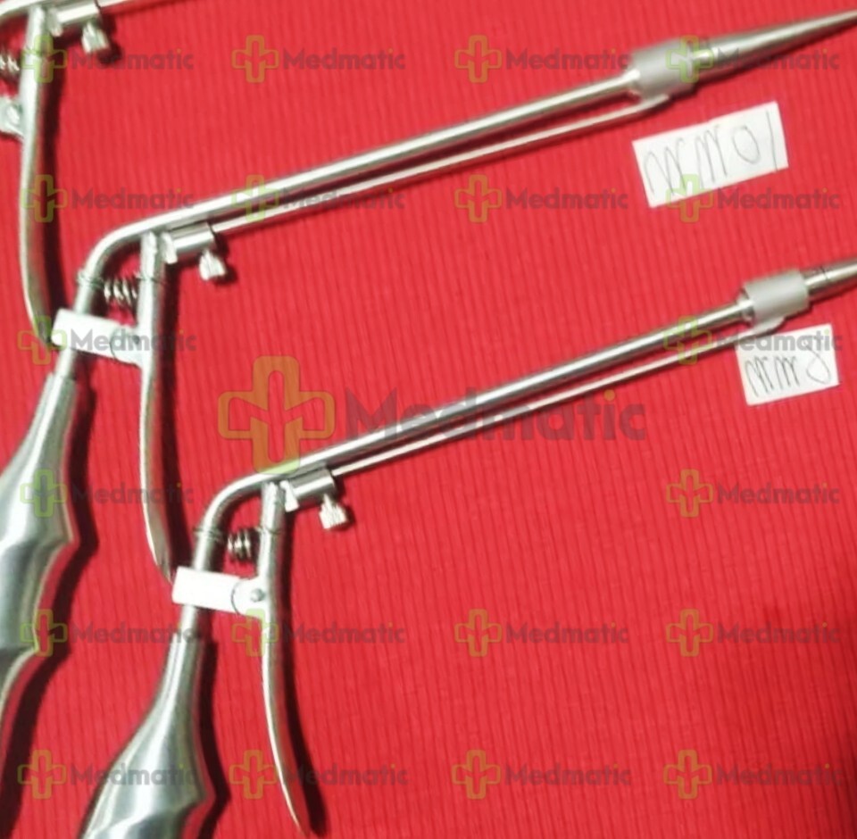 3 Hemorrhoid Suction Ligators Down Angle & 100 Latex Bands Surgical Instruments