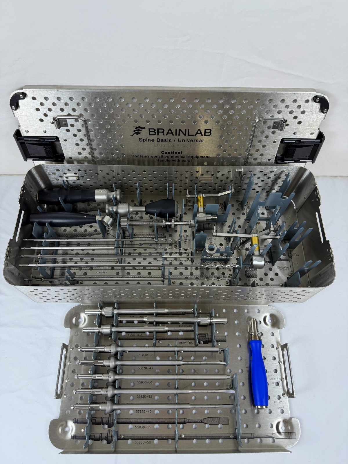 BrainLab Universal Spine Instruments Tray Set Neuro