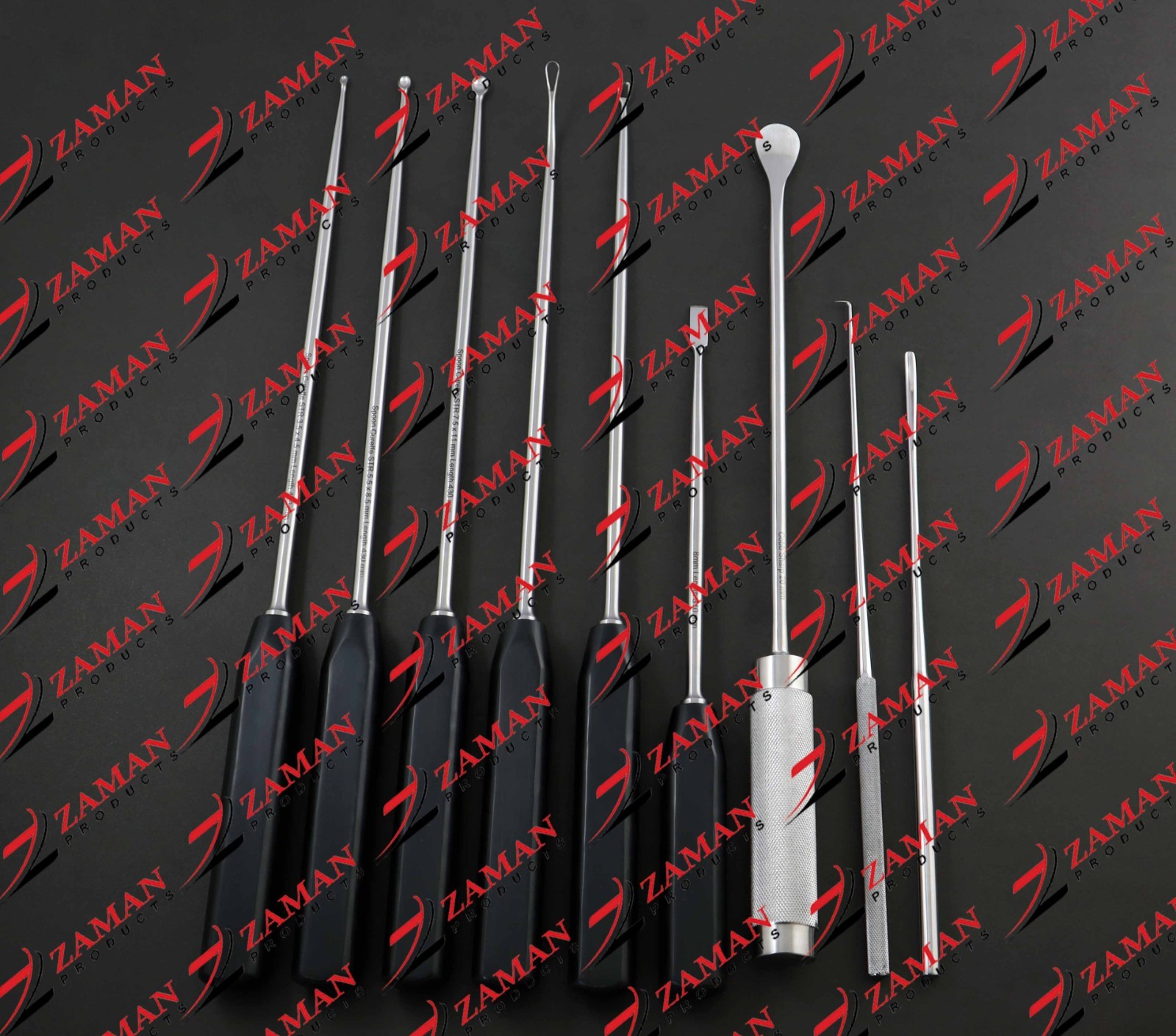 Unique Discectomy 16 PCs Set For Anterior Spine Surgery Instruments By Zaman Pro