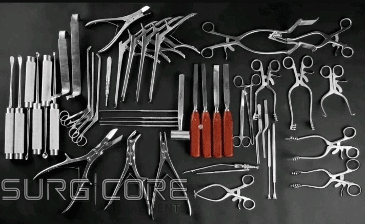 Spine Laminectomy Set 45 Pcs Complete Orthopaedic Surgical Instruments Set