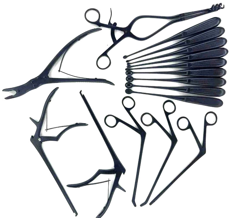 Basic Laminectomy 16 PCS Surgical Set Black Coated OR Grade Instruments