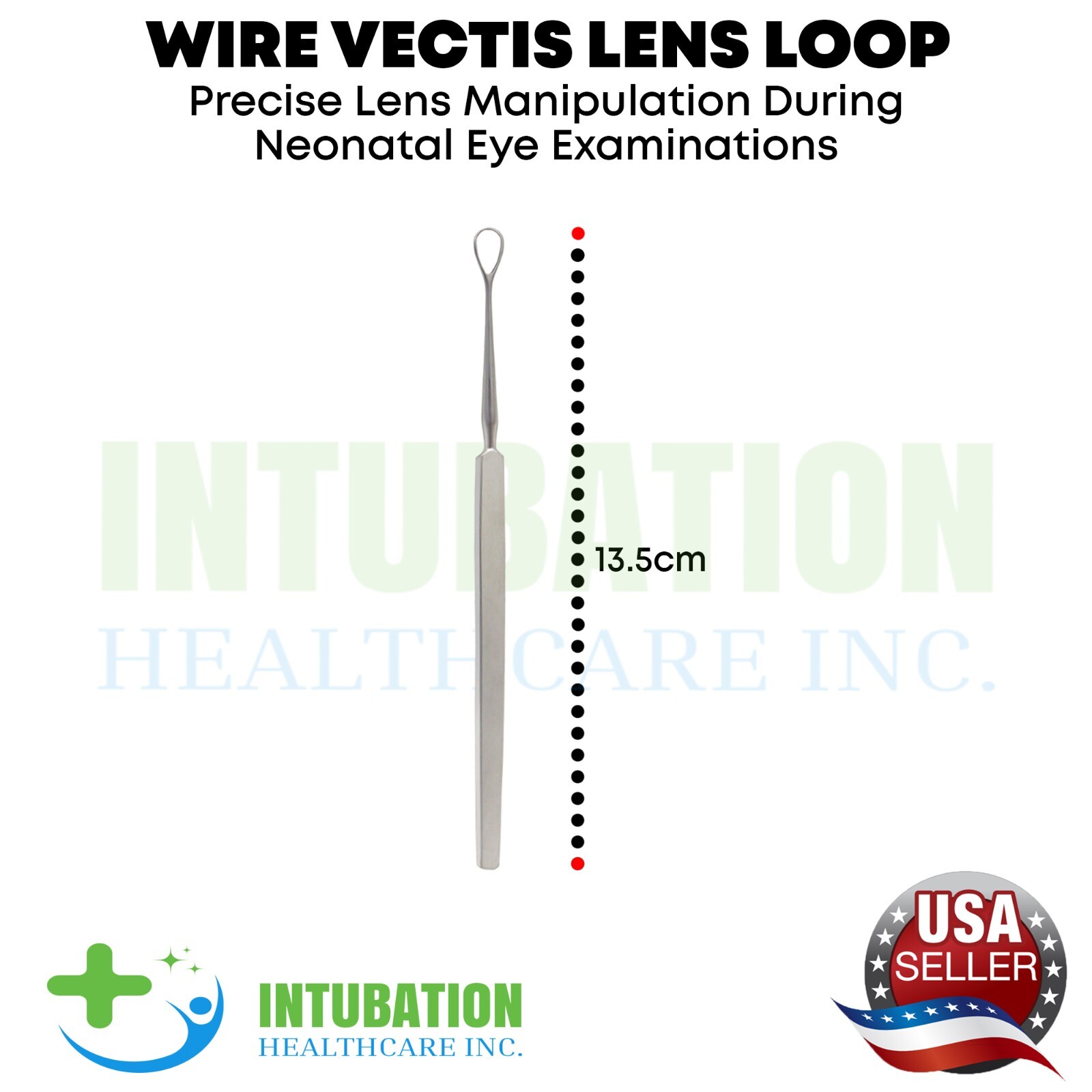 Single Use Barraquer Speculum & Wire Vectis Lens Loop Neonatal Examination Pack