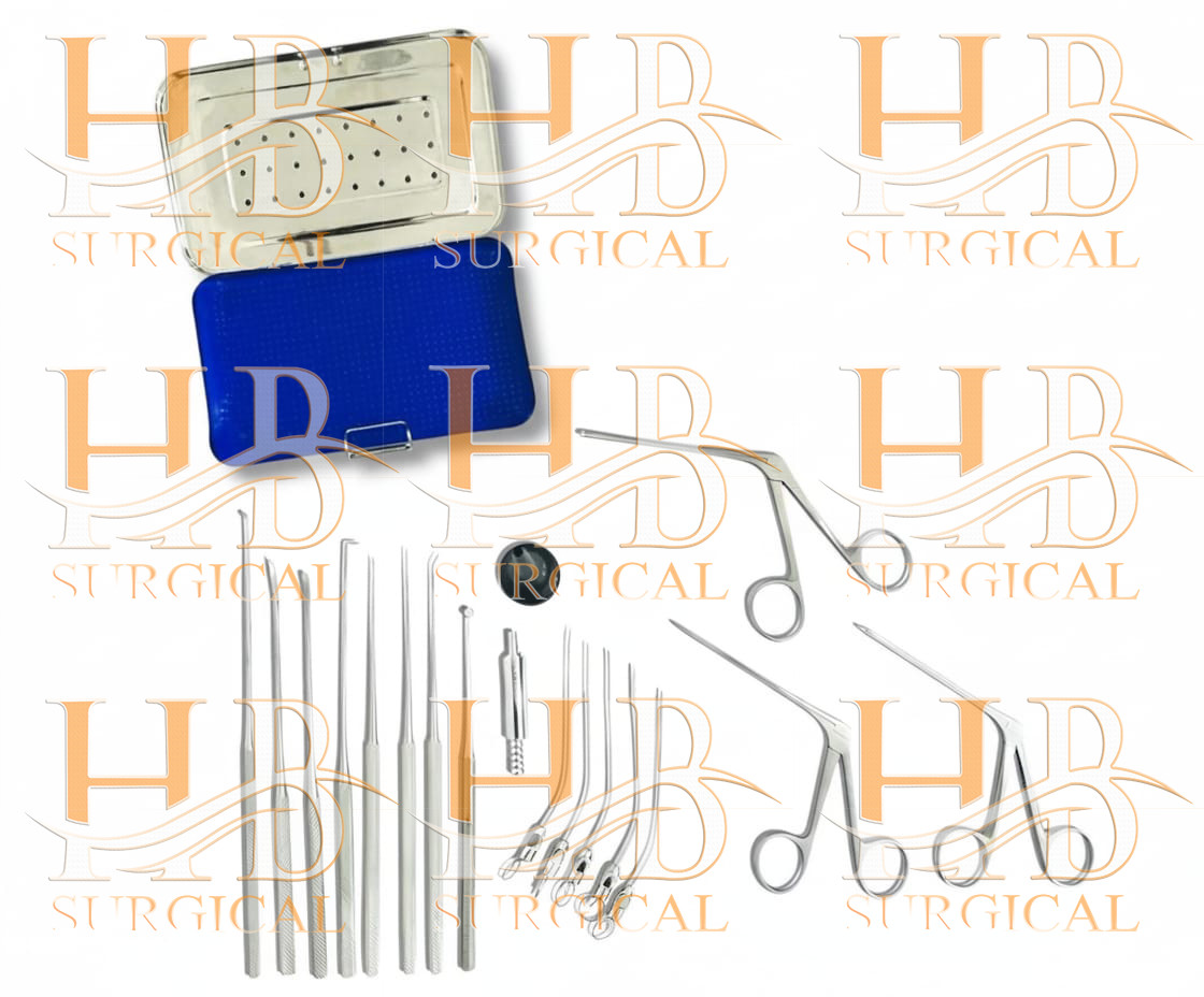 15 PCs Myringotomy Instruments Set For ENT Myringoplasty Surgical Instruments