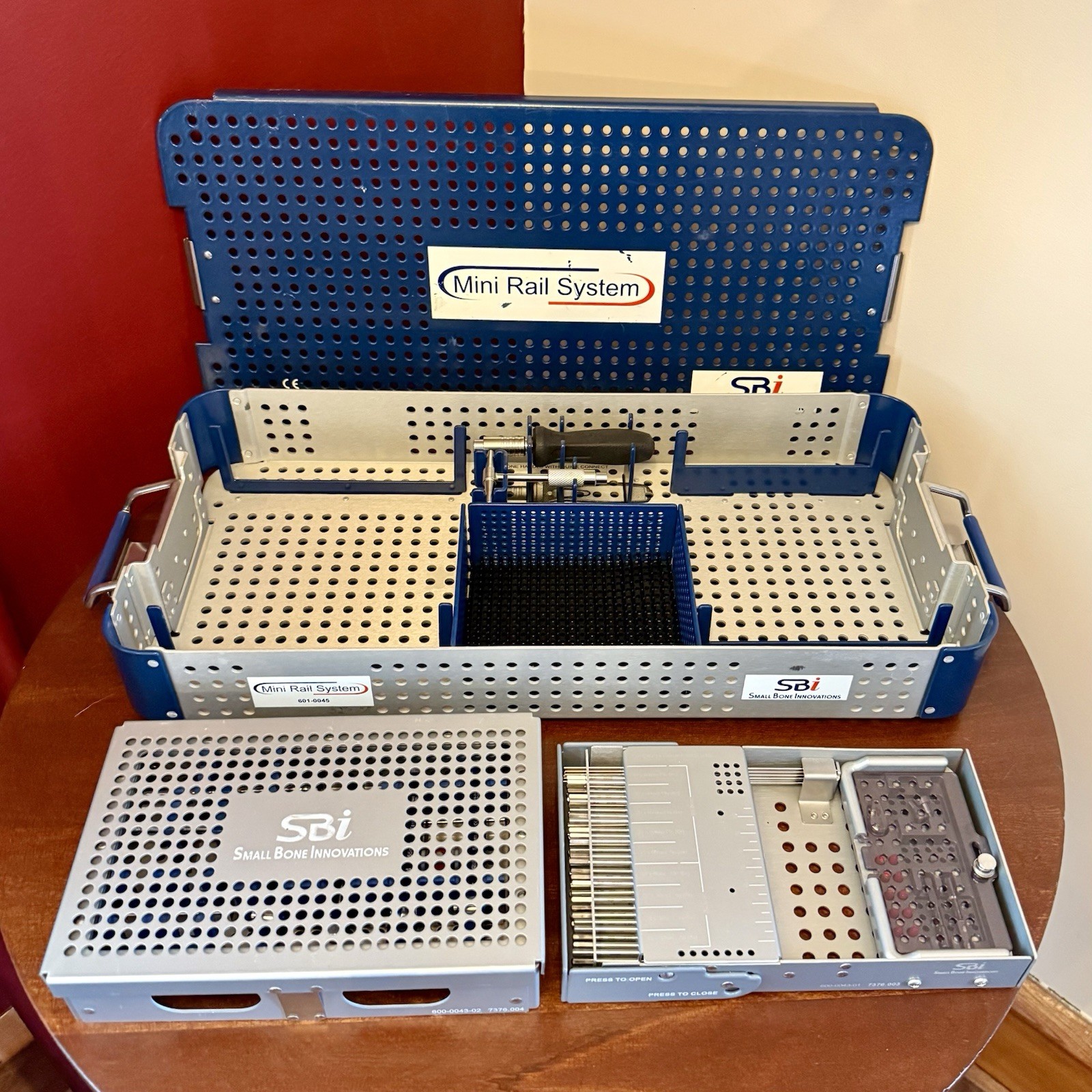 SBI Mini Rail 601-0045 External Fixator For Foot And Ankle Surgery Complete Set