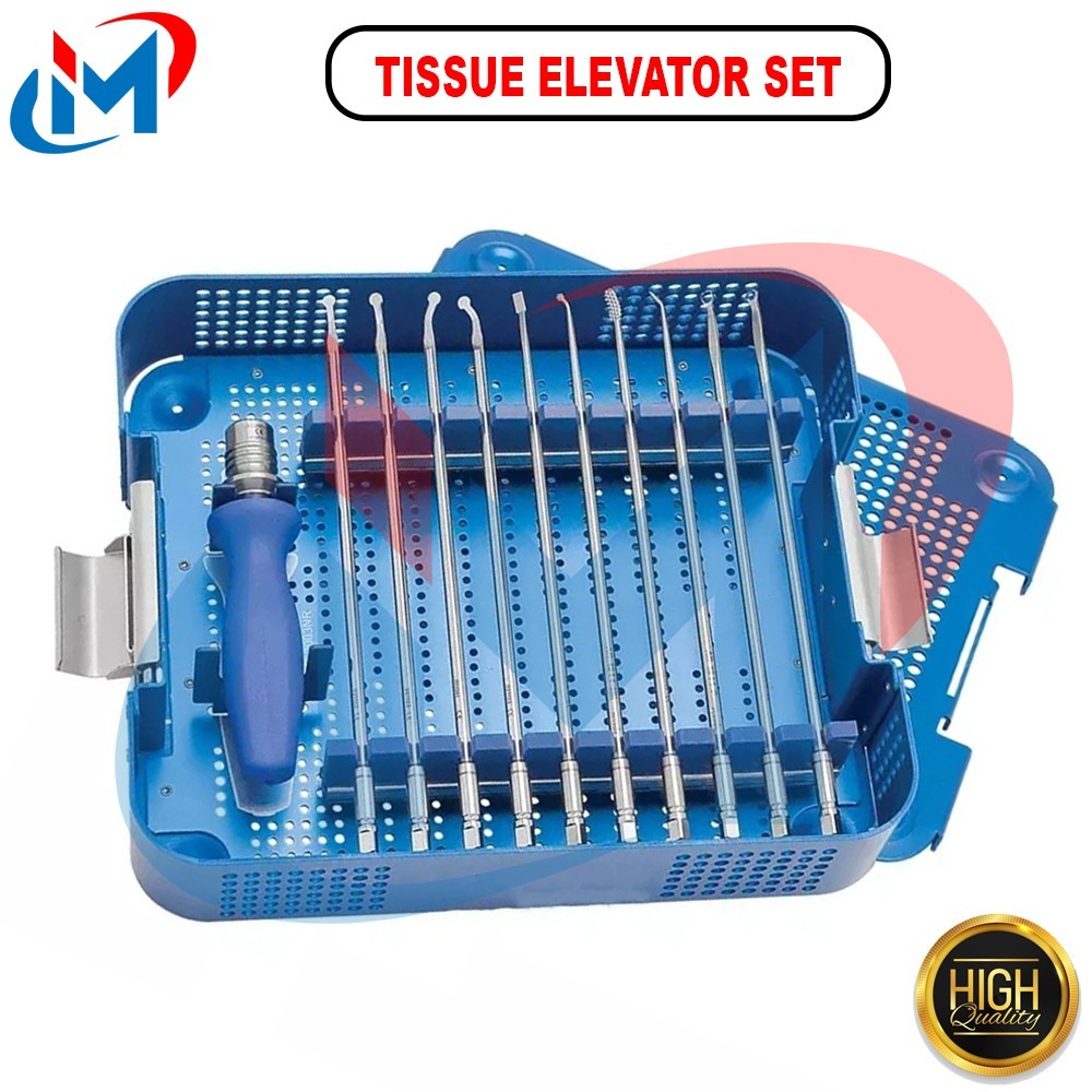 Bone Preparation and Tissue Elevator System Orthopedic Instrument Set