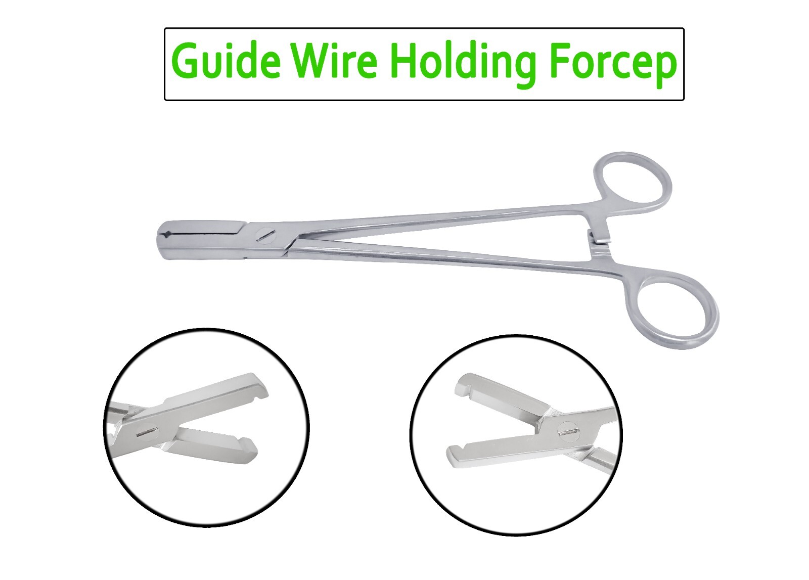 Veterinary Guide Wire Holding Forceps Stainless Steel Instrument