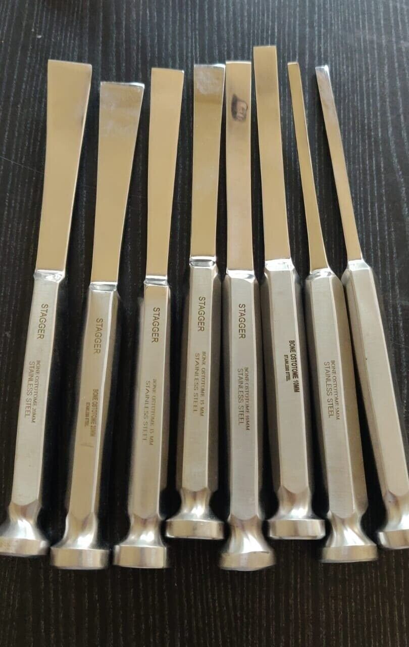 Osteotome Straight Curved Stainless Steel Orthopedic Surgical Instrument