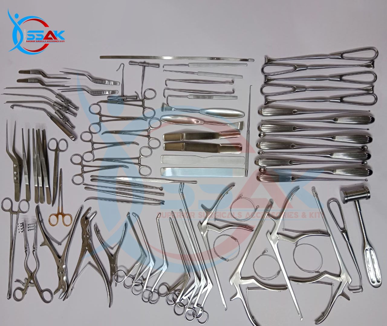Basic Craniotomy & Laminectomy Surgical Orthopedic Spinal Instruments 78 Pcs Set