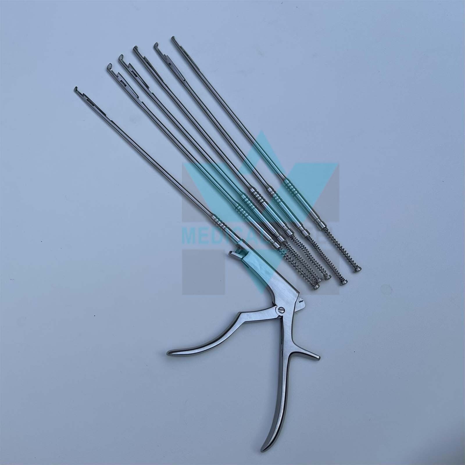 Spine Surgery Rongeur Interlaminar Spine Endoscopic Bite Size 1 to 5mm Set