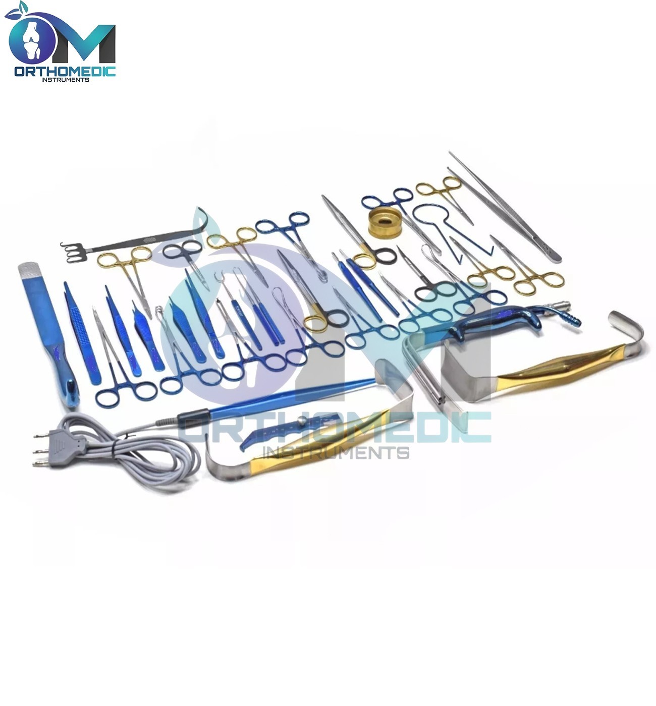 Tebbetts Breast Surgery Instruments Set of 38 PCs Breast Augmentation Set