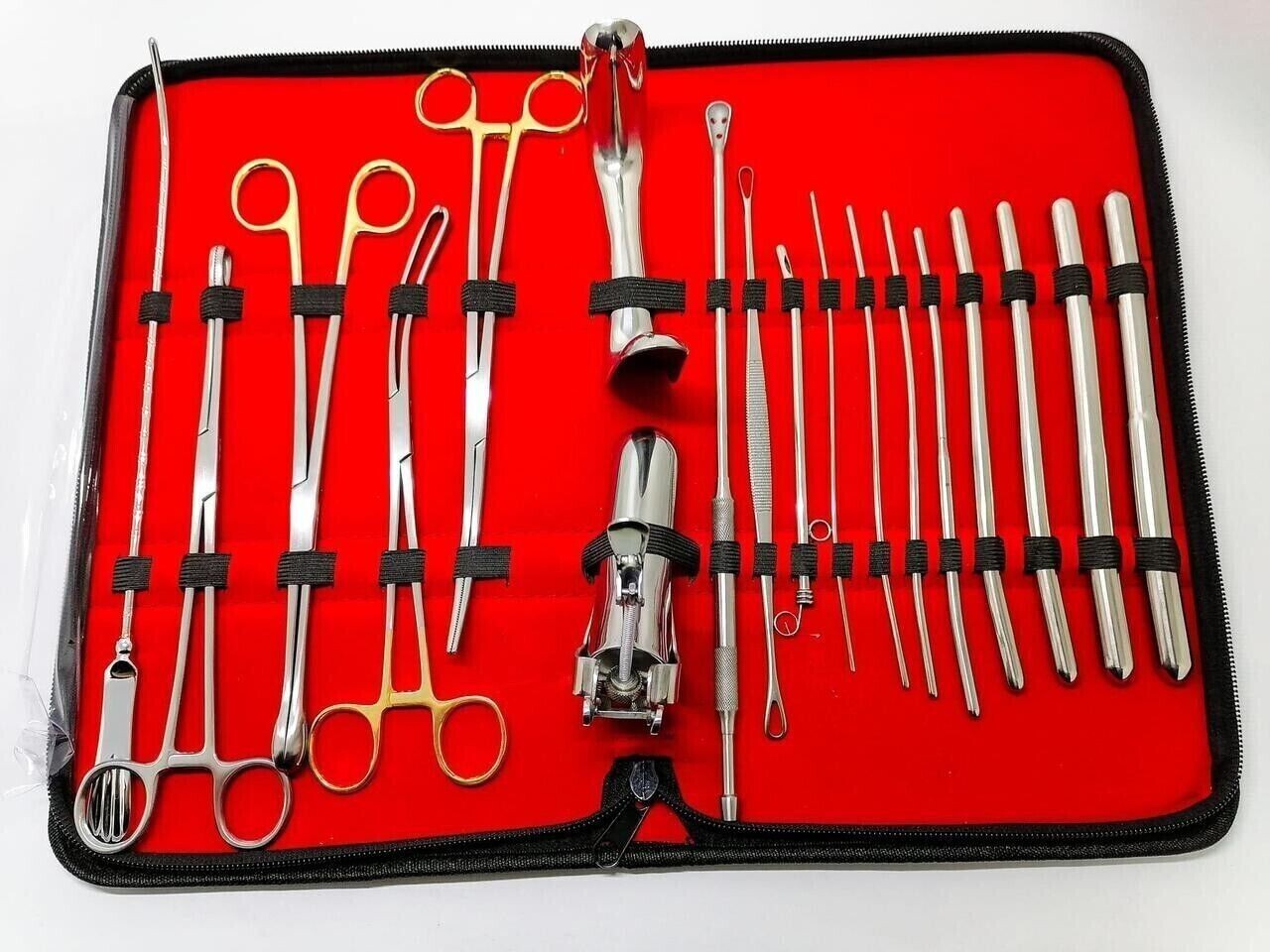 Basic Gynaecology Dilatation and Curettage DNC Kit Surgical Instruments Set