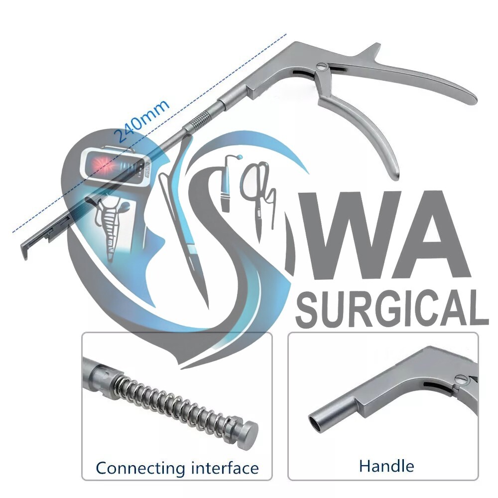 Spine Surgery Rongeur Interlaminar Spine Endoscopic Bite Size 1 mm to 5 mm Set,