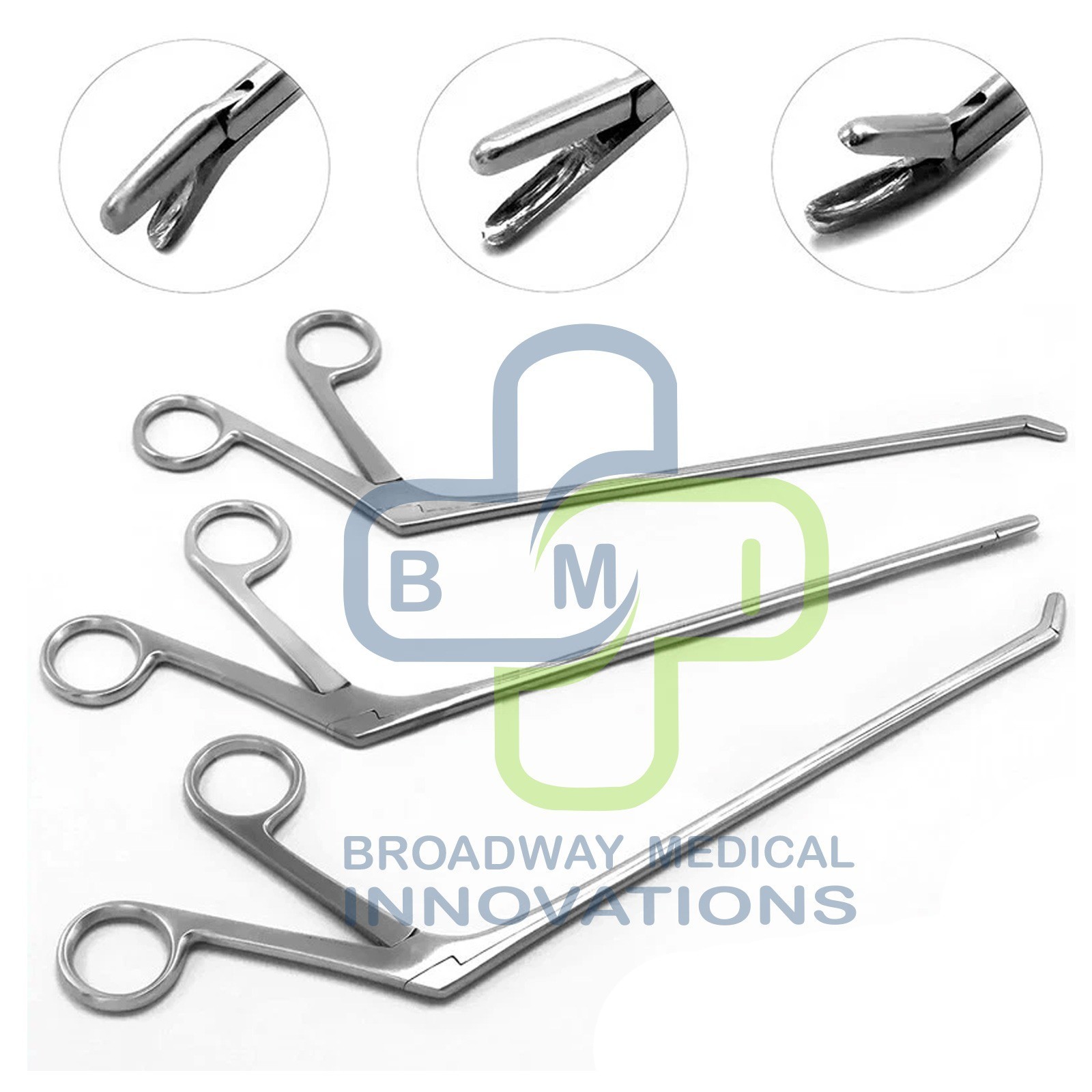 Laminectomy Cushing Pituitary Rongeur 3mm X 10mm Cup Jaws Set Straight Up Down
