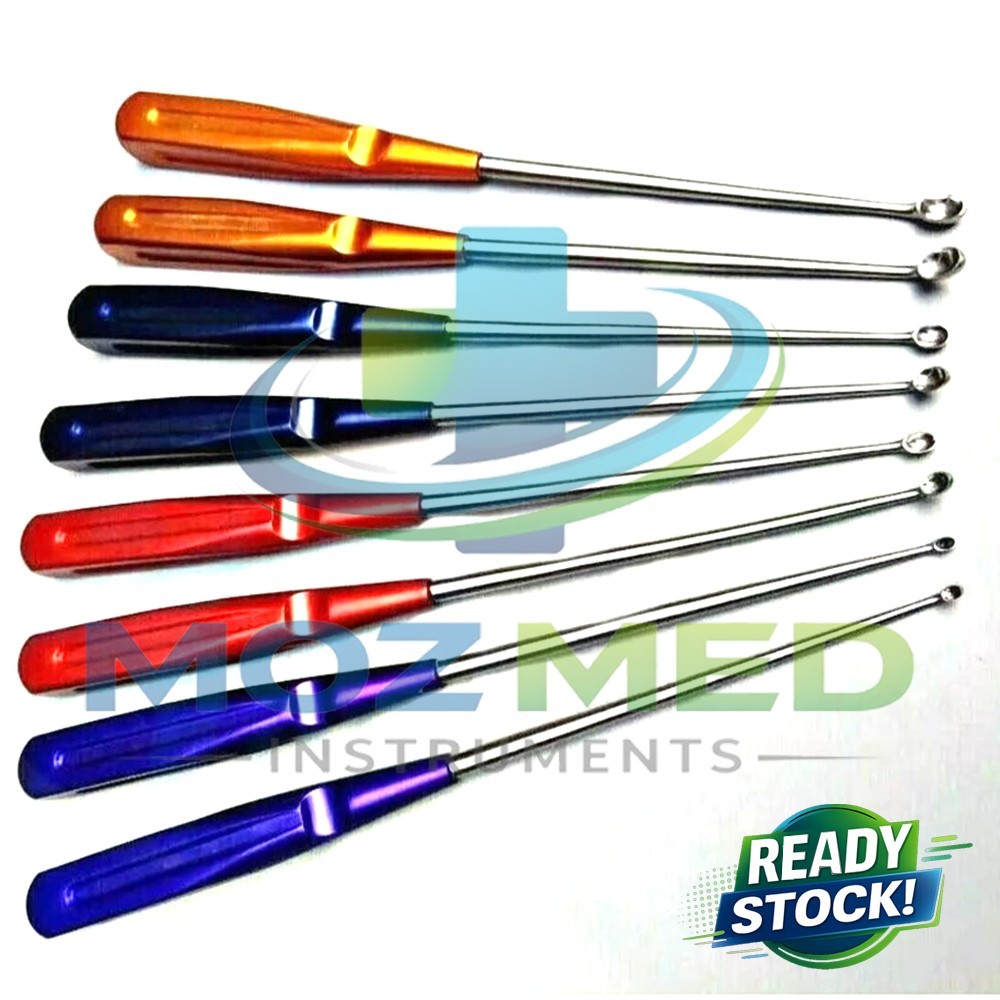 Bone Cervical Curettes Spine Orthopedics Spine Instruments 8 Pcs