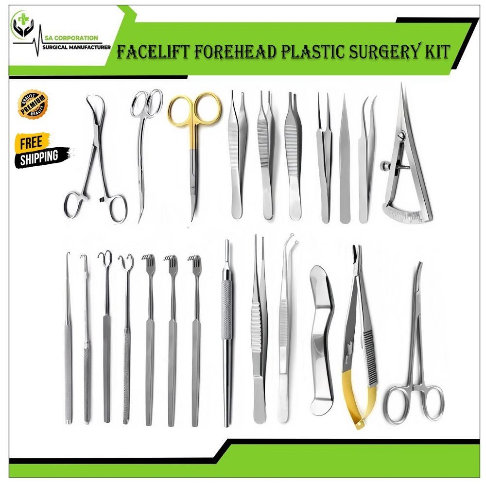 Facelift Plastic Surgery kit Forehead Microsurgery Set Surgical Instruments