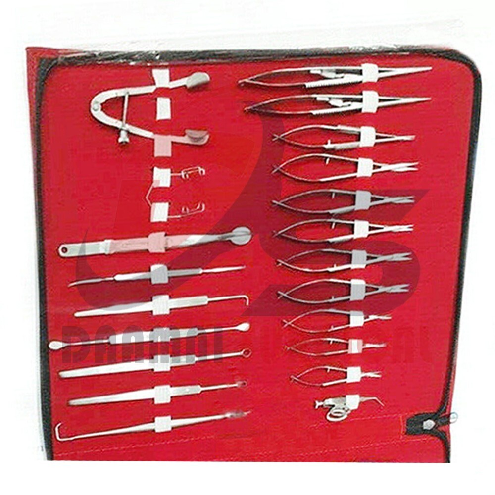 Ophthalmic Eye Micro Surgery 46Pcs Surgical Instruments Set Complete Surgery Kit