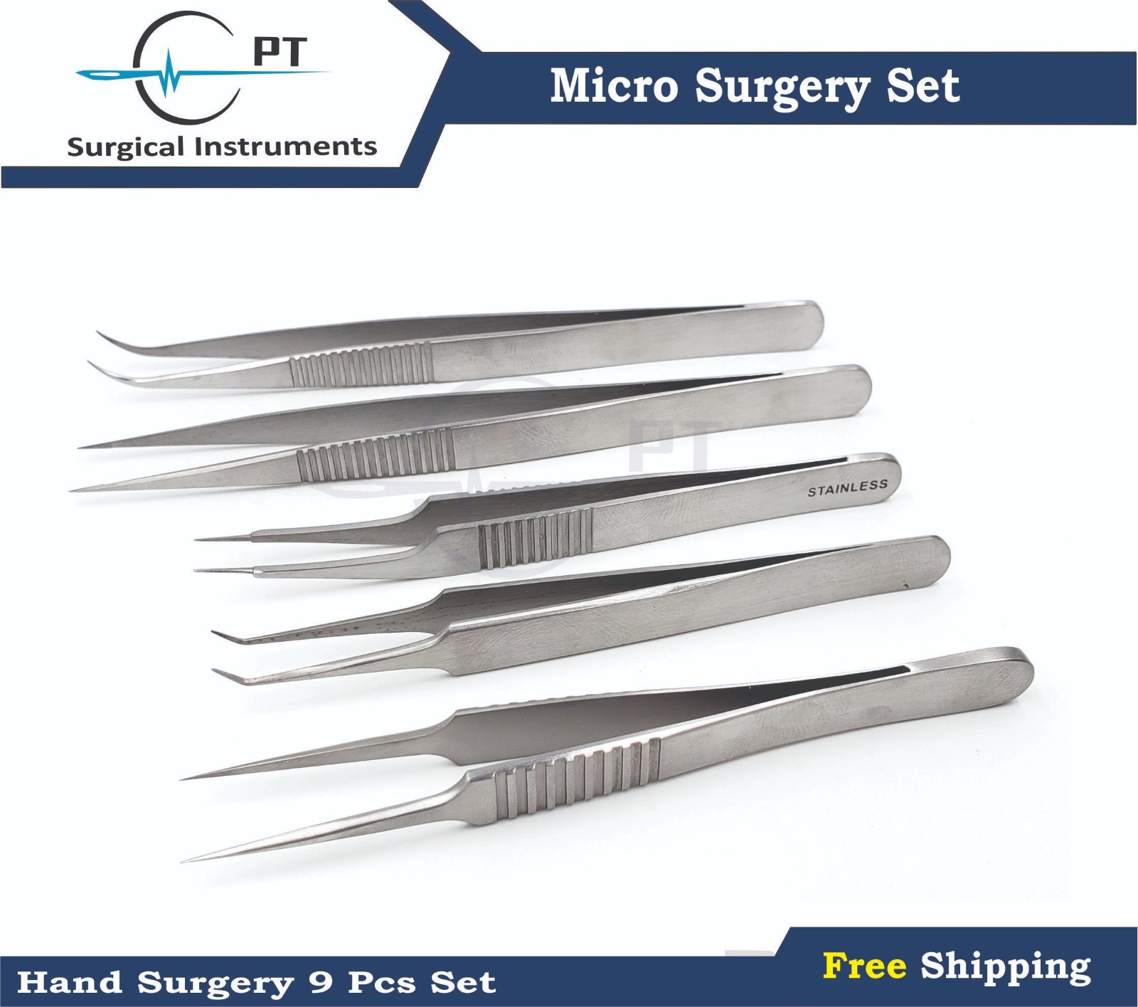 Hand Surgery Basic set Of Micro Surgical Instruments Neuro Stainless Steel Set