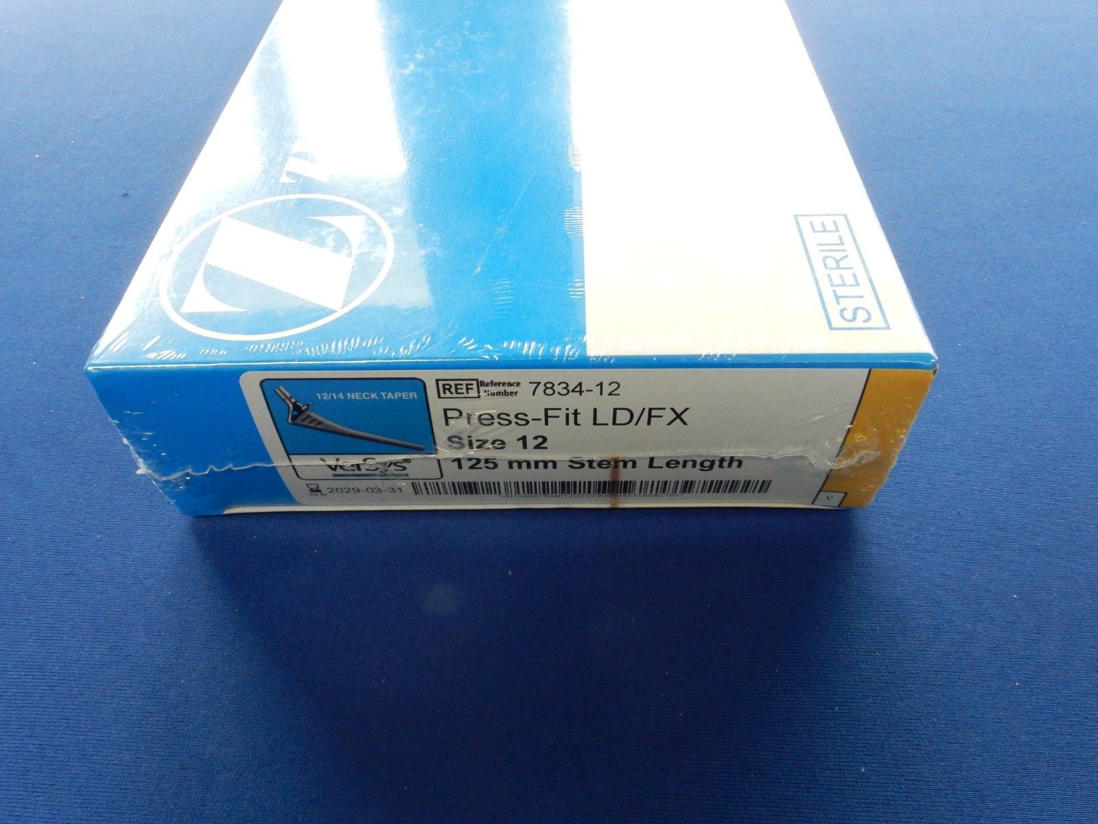 Zimmer 7834-12 VerSys Hip System Press-Fit LD/FX Size 12 (IN DATE)