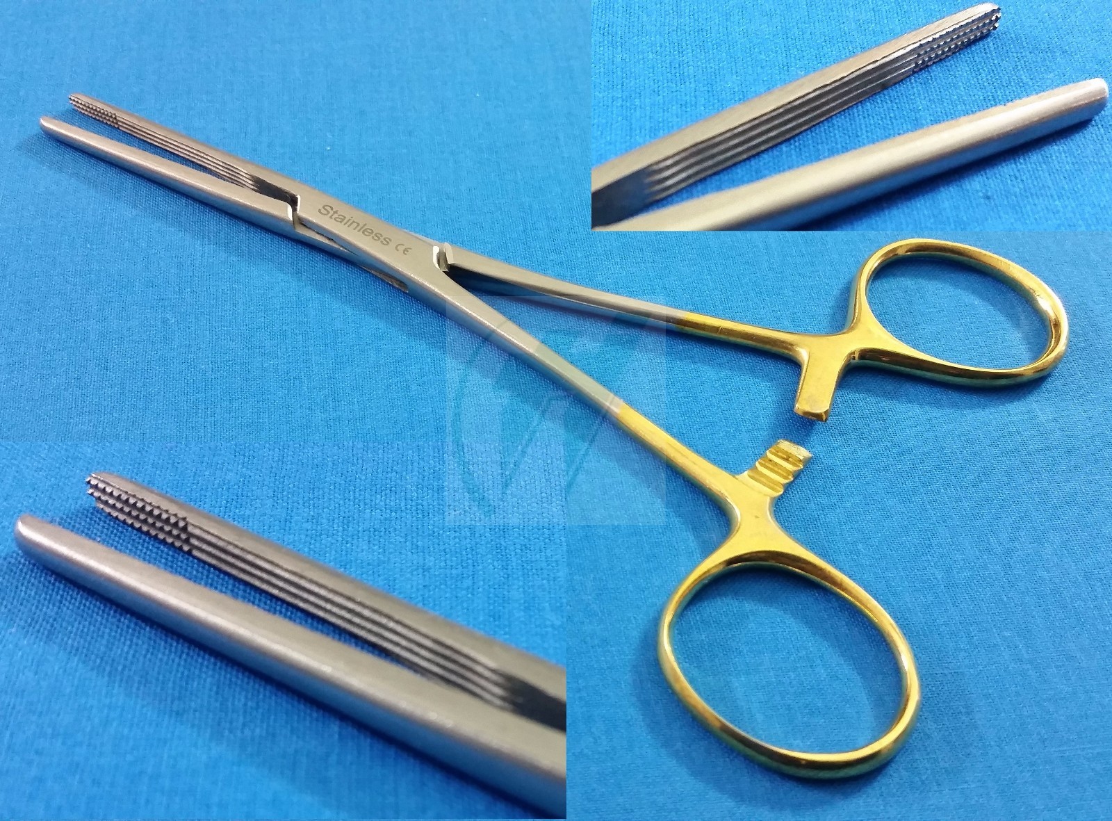 GOLD HANDLE PREMIUM QUALITY CARMALT ARTERY SPAY PACK FORCEP 6.25″ STRAIGHT TIP