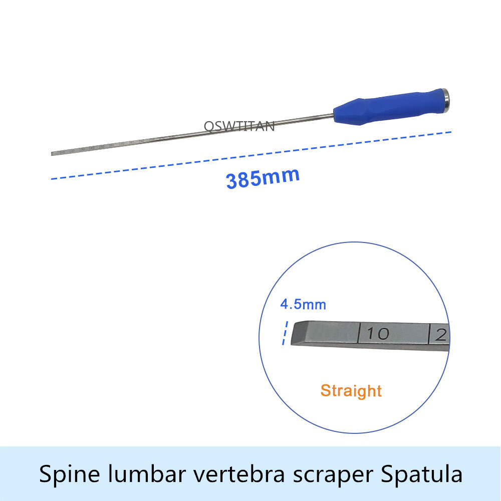 Spine Lumbar Vertebra Intervertebral Disc Reamer Scraper Curette Side Curved