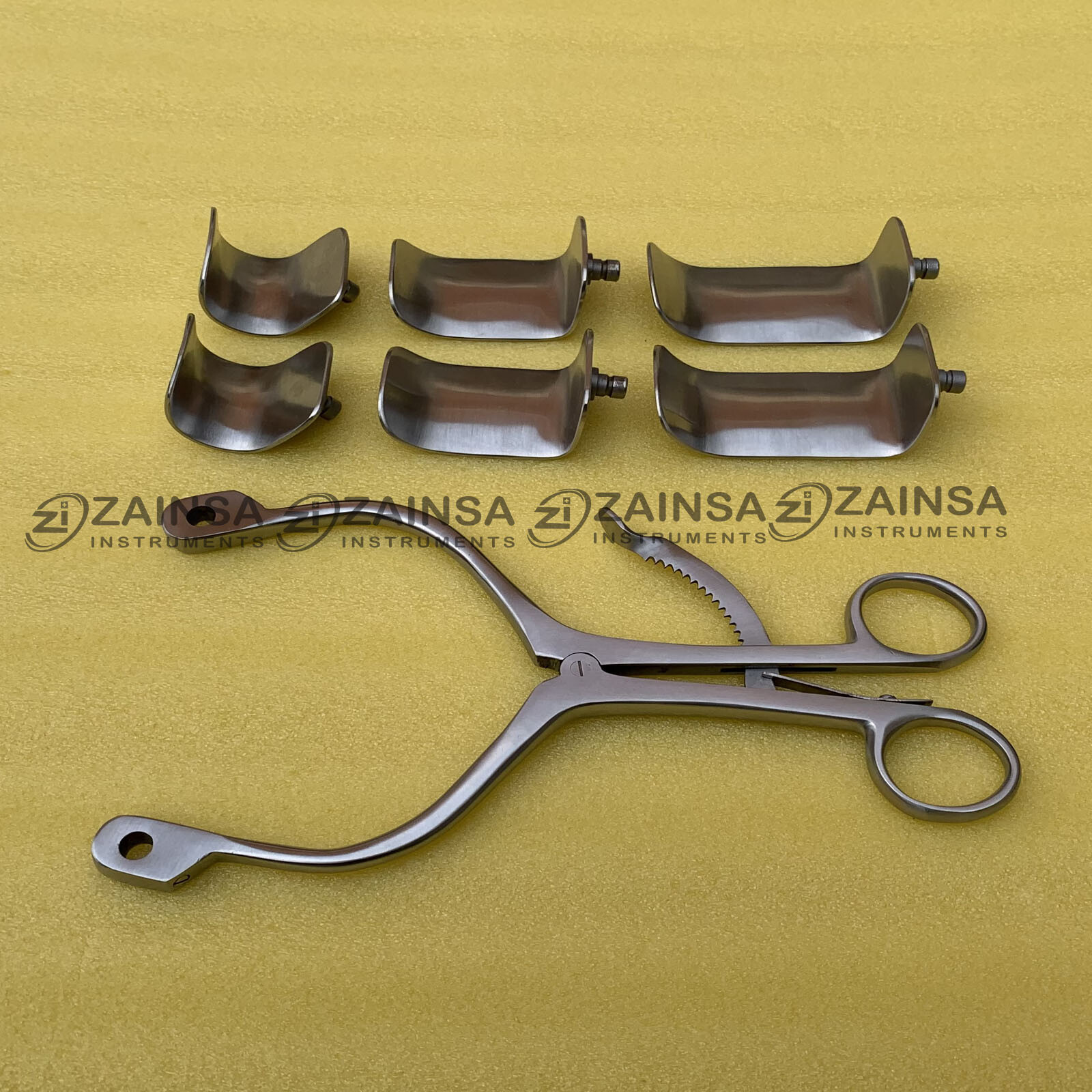 Kolbel Retractor Complete Set With 6 Blades, Shoulder Retractor German Surgical