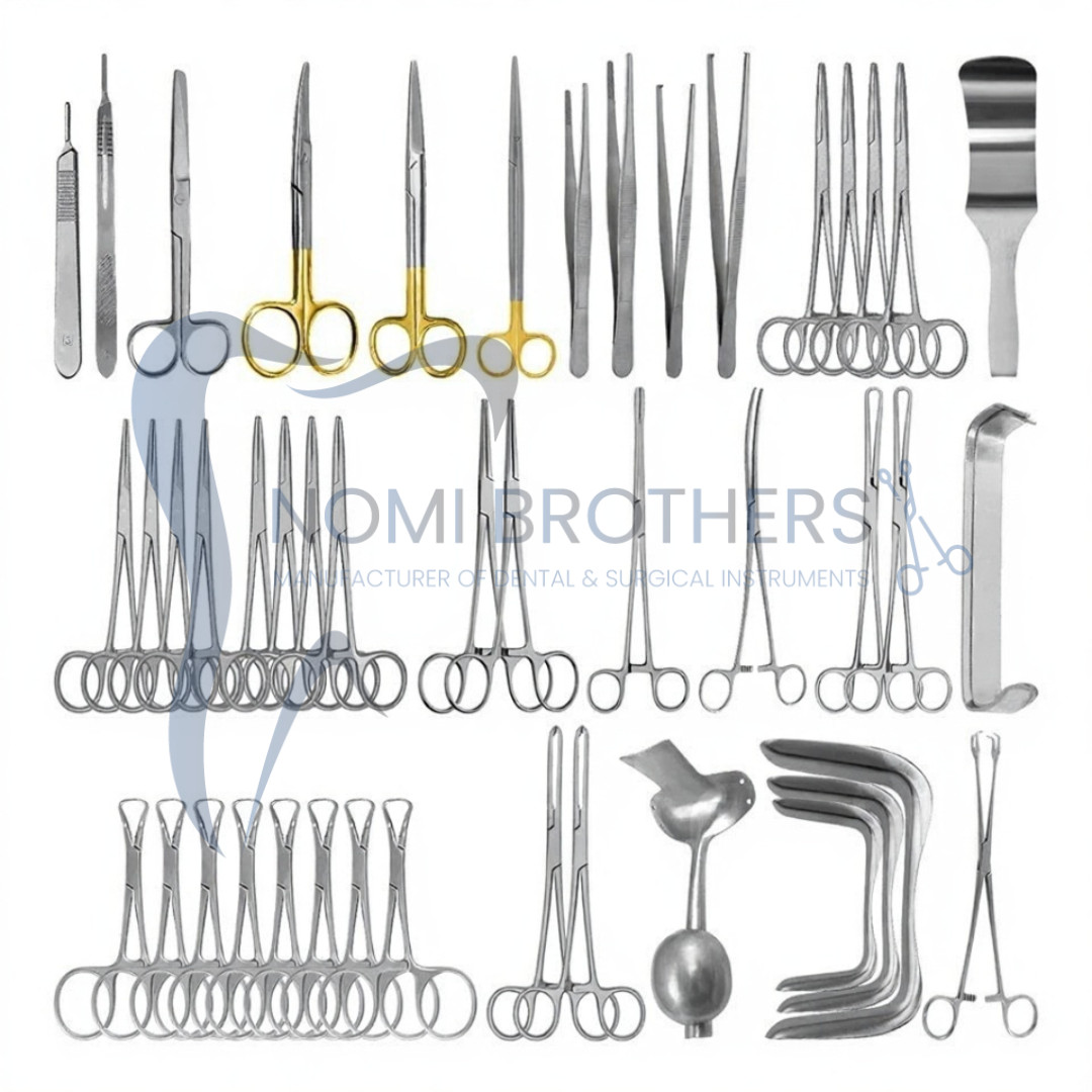 OBGYN Surgery Set 43 Pcs – German Grade Vaginal Instruments Stainless Steel