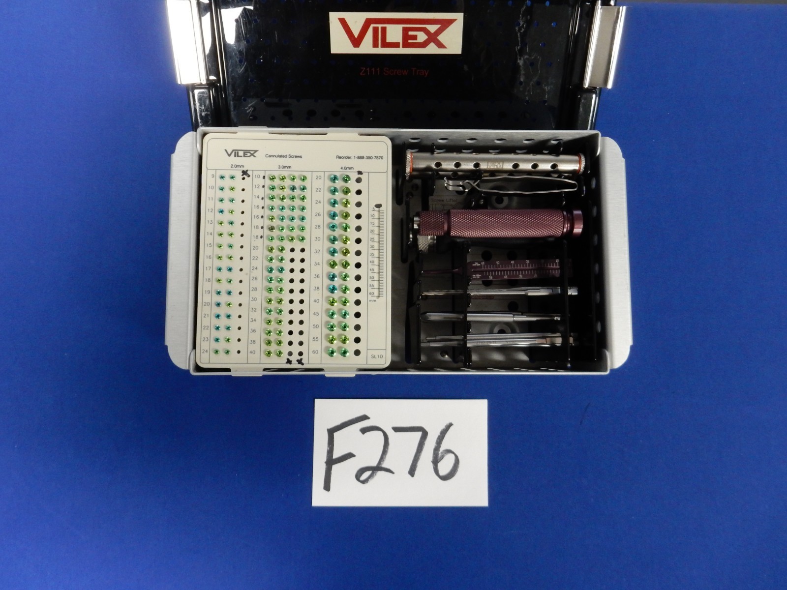 Vilex Cannulatted 2.0mm, 3.0mm, 4.0mm Dual Thread Titanium Screw System