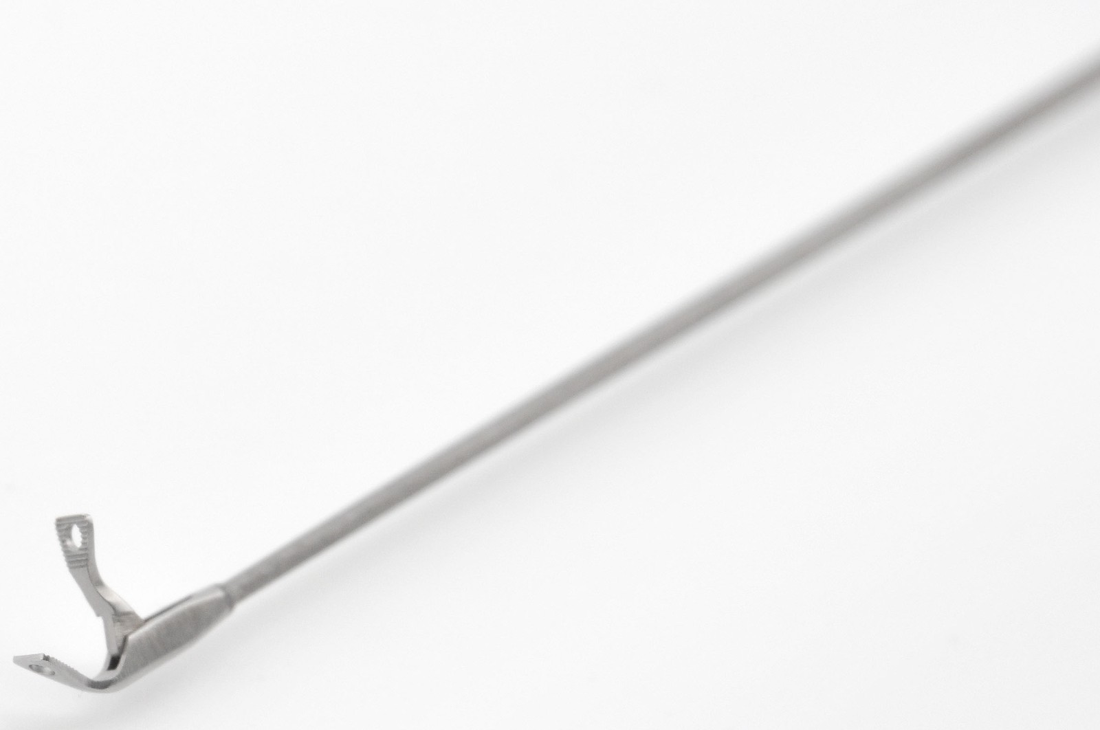 KARL STORZ 8593HM Triangular Delicate Micro Grasping Forceps 45° Curved Up Left