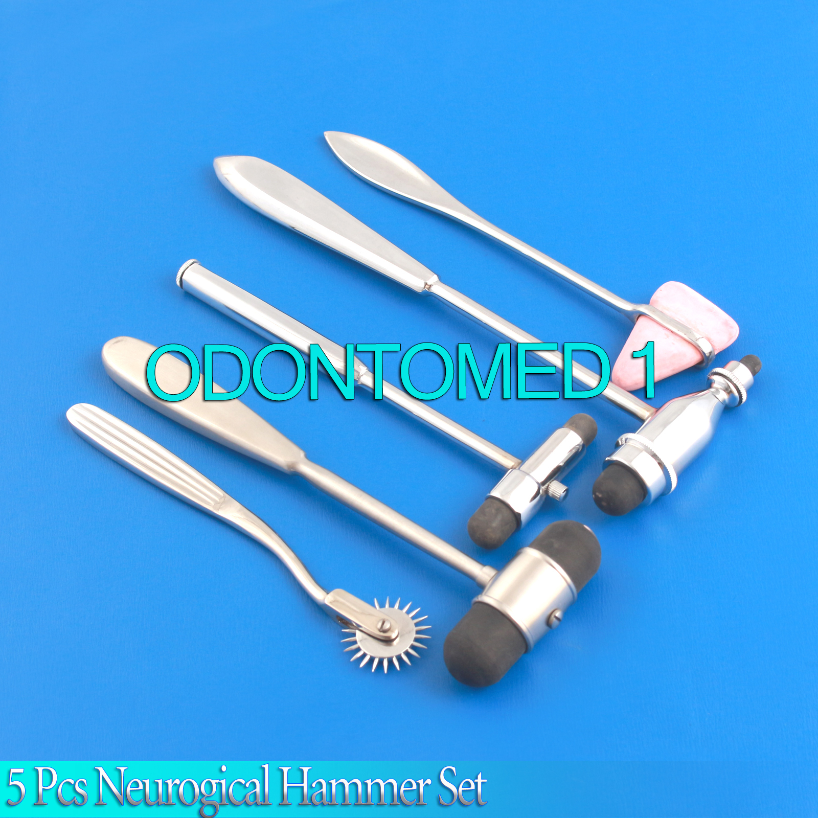 SET OF 5 PCS NEUROGICAL HAMMER SET SURGICAL DIAGNOSTIC INSTRUMENTS DS-852