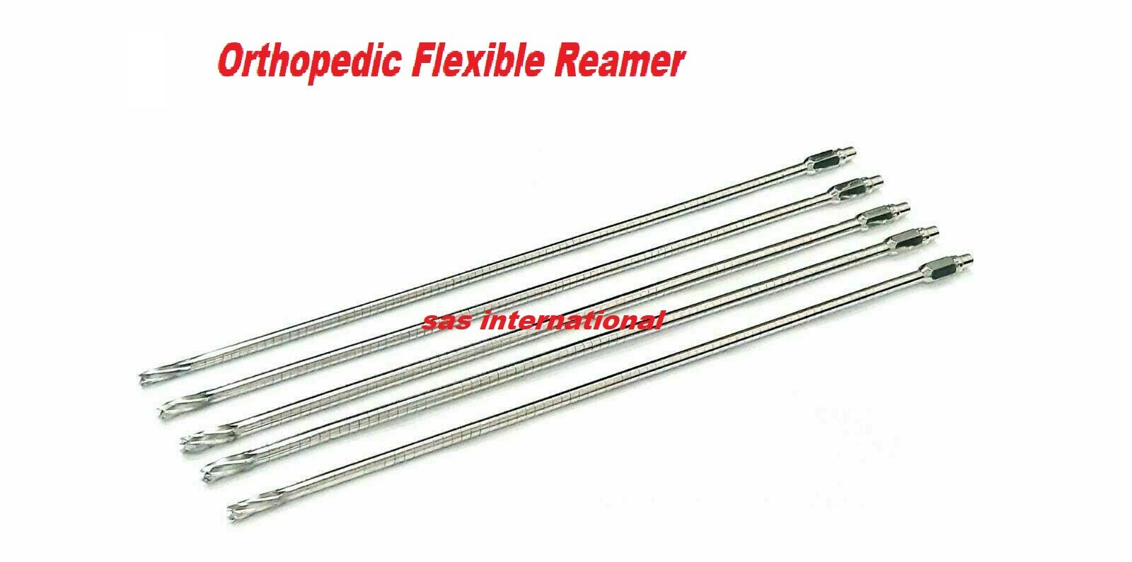 Orthopedic cannulated Flexible Reamers Veterinary Surgical Instruments