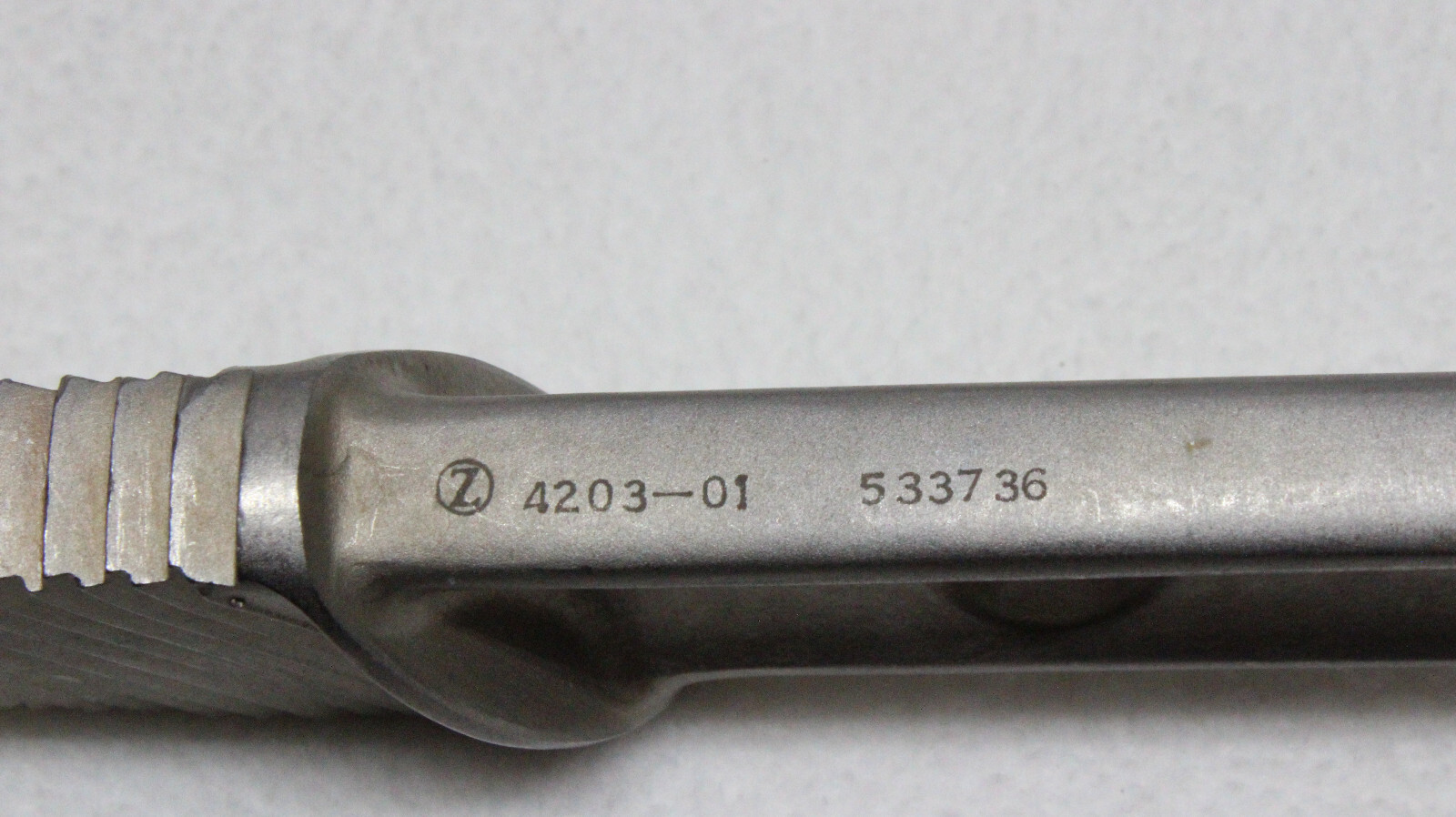ZIMMER 4203-01 AUSTIN MOORE FEMORAL RASP & GUIDE TRAINING MD LAB VET TECH ORTHO
