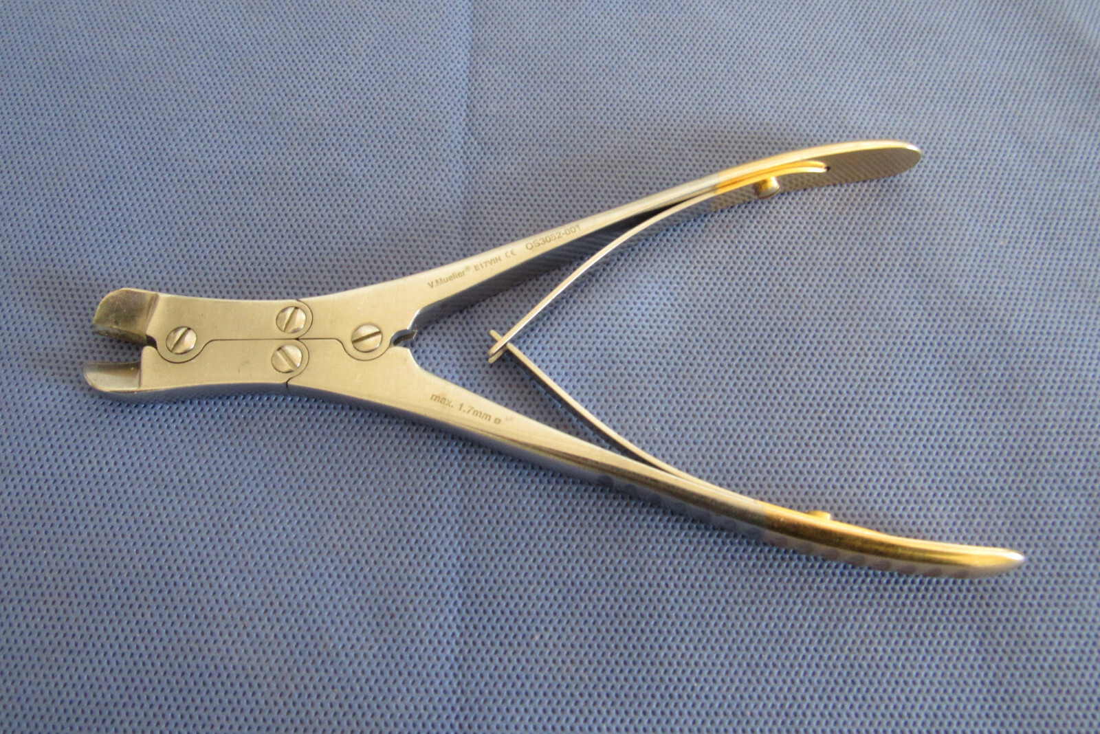 V. Mueller OS3052-001 Wire Cutting Forceps 6.75″ 1.7mm Tungsten Carbide, Germany