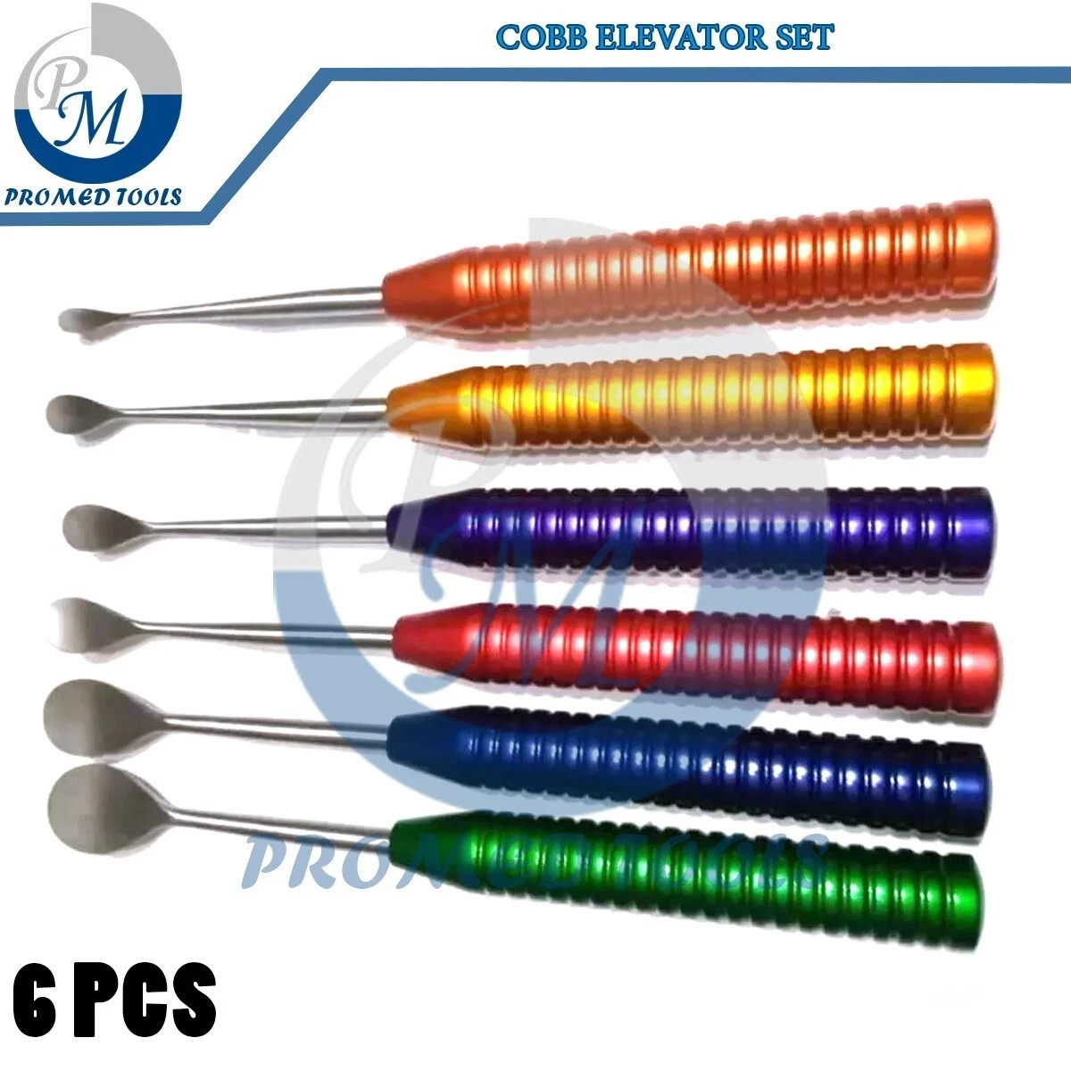 Cobb Elevator Set Spine Surgical orthopedic instruments set of 6 pcs Rainbow