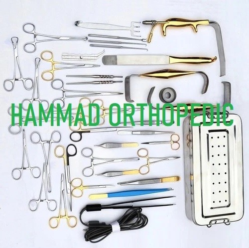 Tebbetts Breast Surgery Instruments Set 38 Pcs Augmentation Kit Steel Pro