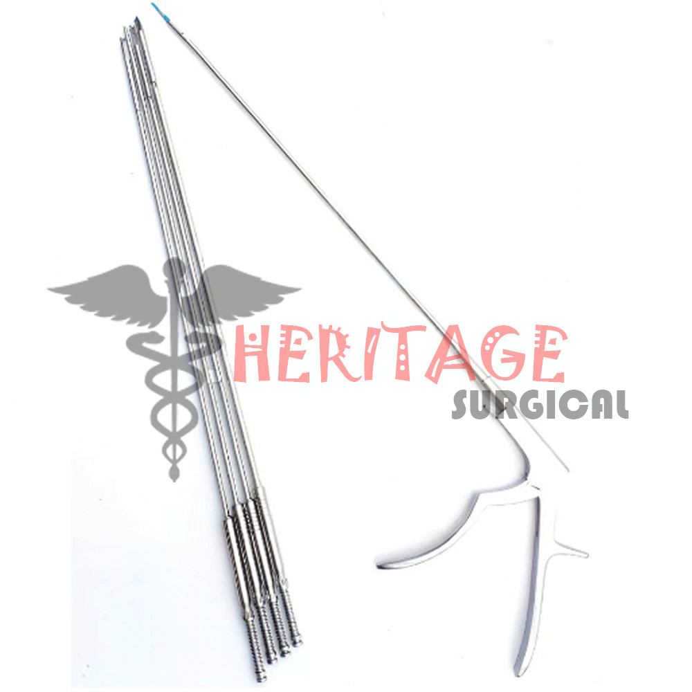 Spine Surgery Rongeur Interlaminar Spine Endoscopic Bite Size 1 to 5mm Set