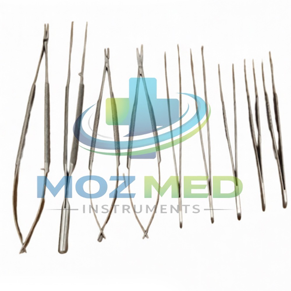 Micro Surgery Instrument Set 9 Pcs With Micro Vascular Clamp Plastic Surgery