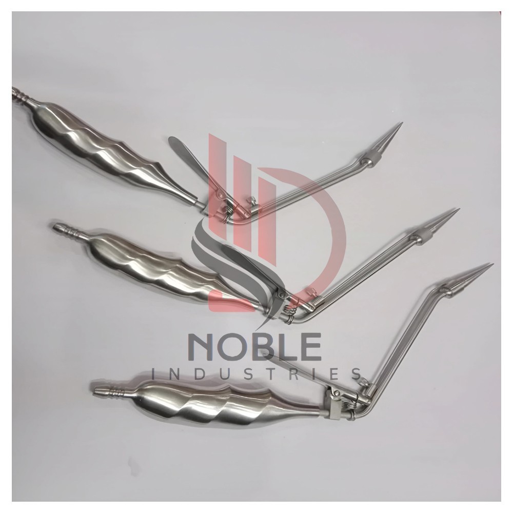 SET OF 3 Hemorrhoid Suction Ligator Rectal Surgical Instrument STR+ANGLE DOWN+UP
