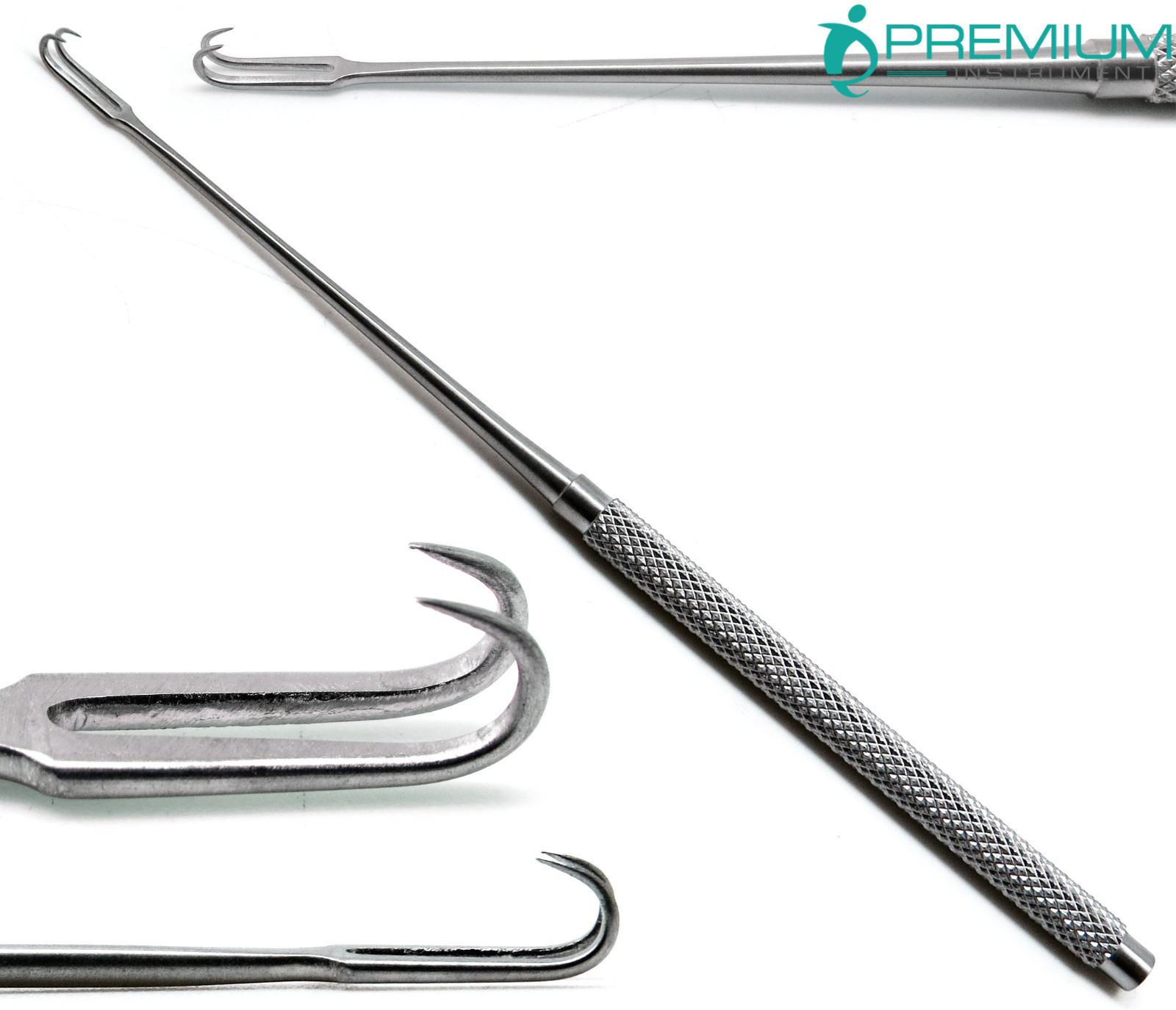 Joseph Skin Double Hook 2mm Sharp Prongs 6.25″ Retractor Surgical Instruments