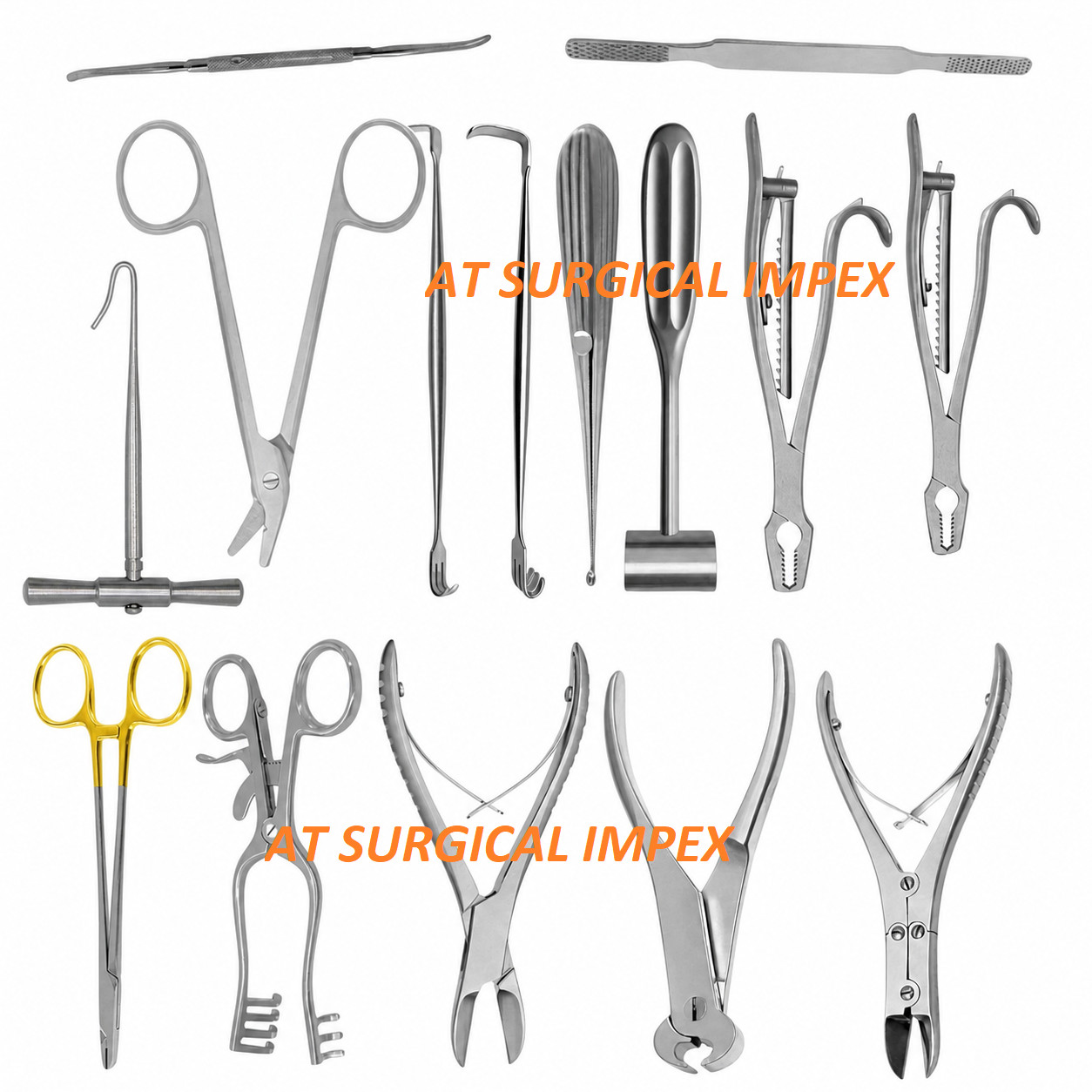 15 Pcs Orthopedic Veterinary Surgery Instrument Kit German Steel Surgical Set