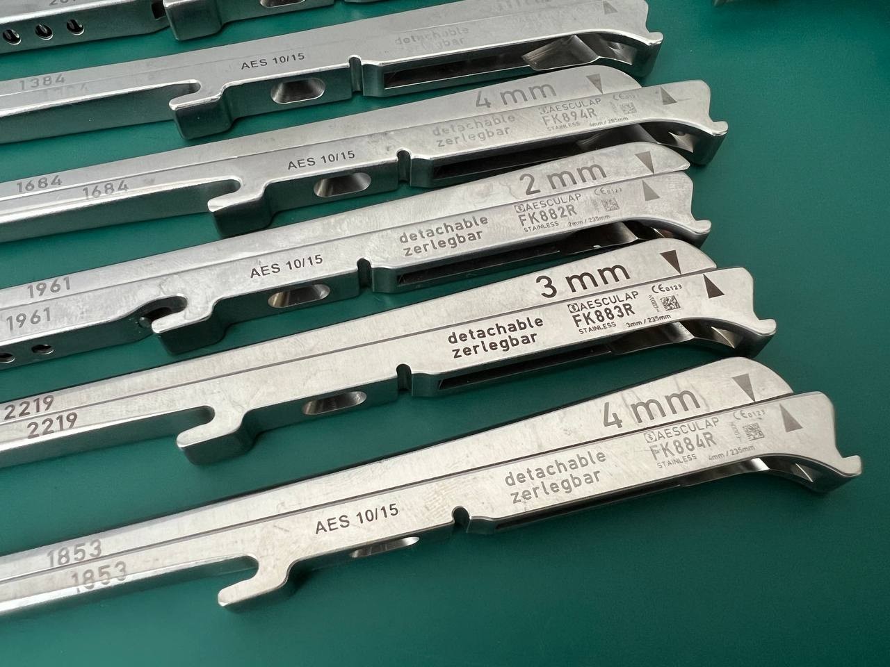 Aesculap FK899R Kairison Pneumatic Kerrison Rongeur Bone Punch Set