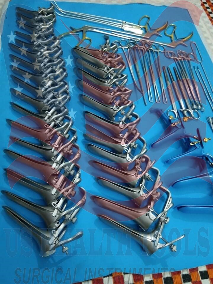 Huge Lot of OB/GYN Instruments Forceps Speculum Surgical Medical Gynecology
