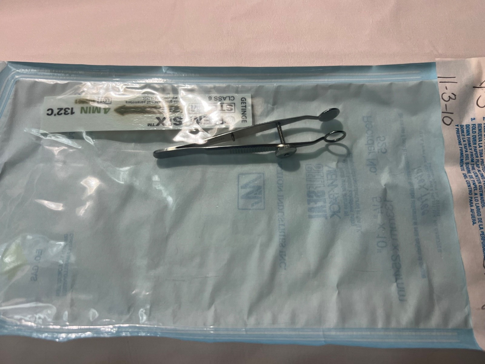 Storz E2630 Lambert Chalazion Small Forceps 10mm Lower X 8mm Upper Plates 3.6″ L