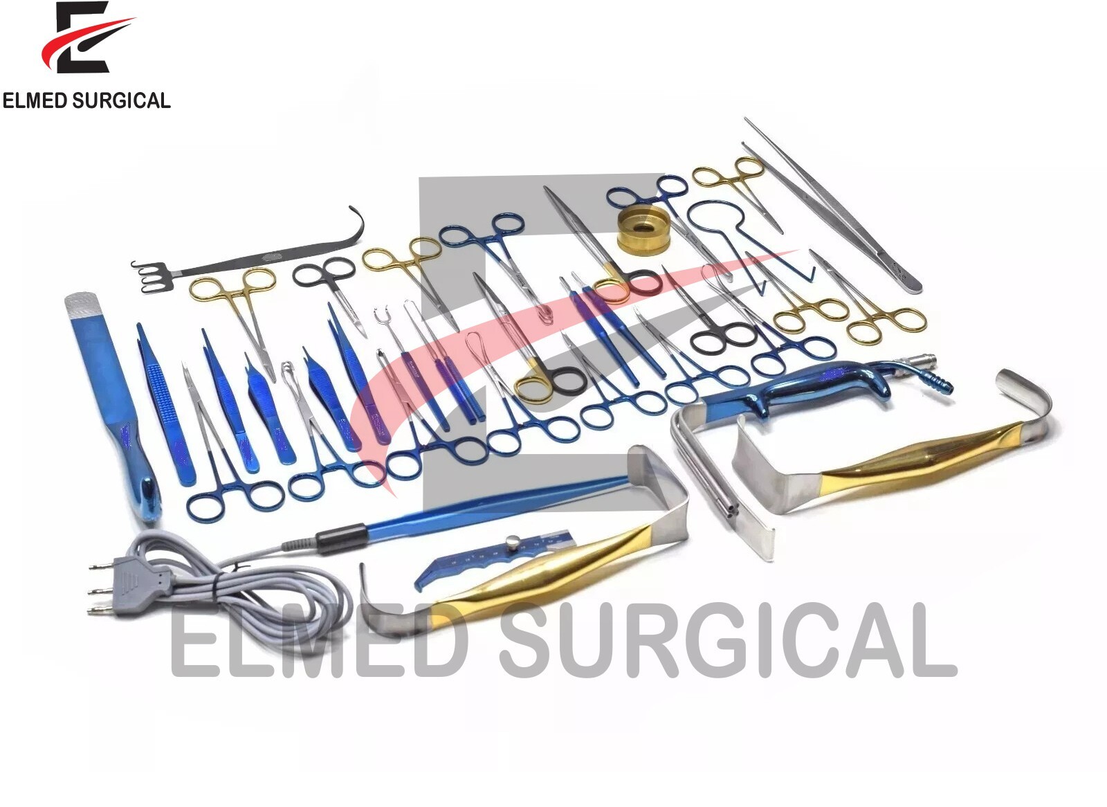 Tebbetts Breast Surgery Instruments Set of 38 PCs Breast Augmentation Set