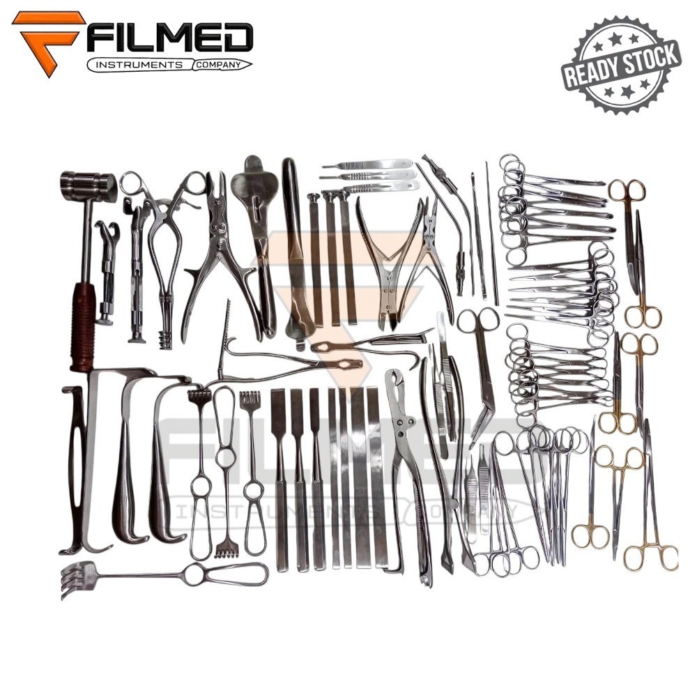 Basic Major Orthopedic Lot Of 74 Pcs Set Surgical Instruments