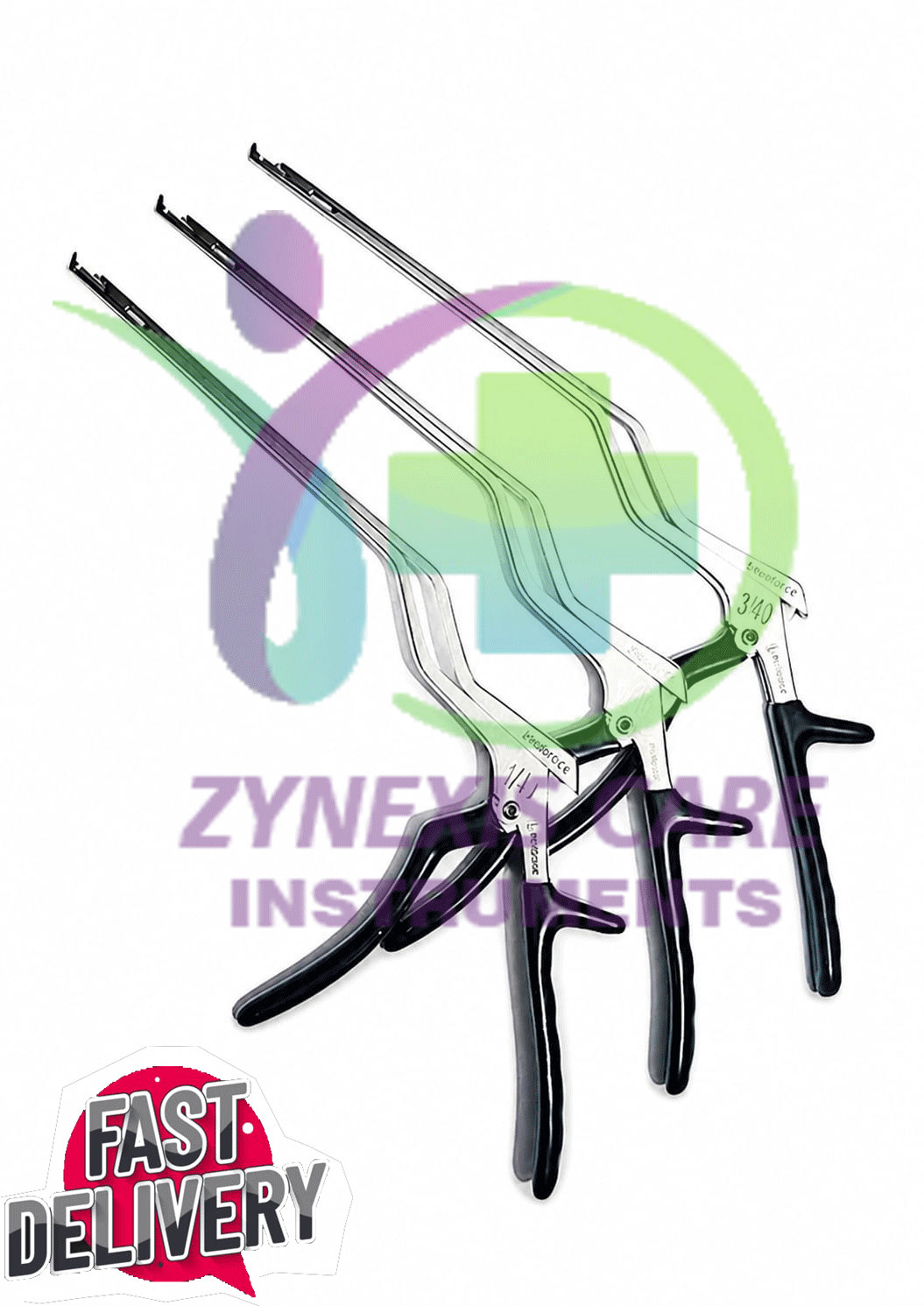 Medtronic Bayonet Kerrison Rongeurs 1mm,2mm,3mm Set 40 Deg Up