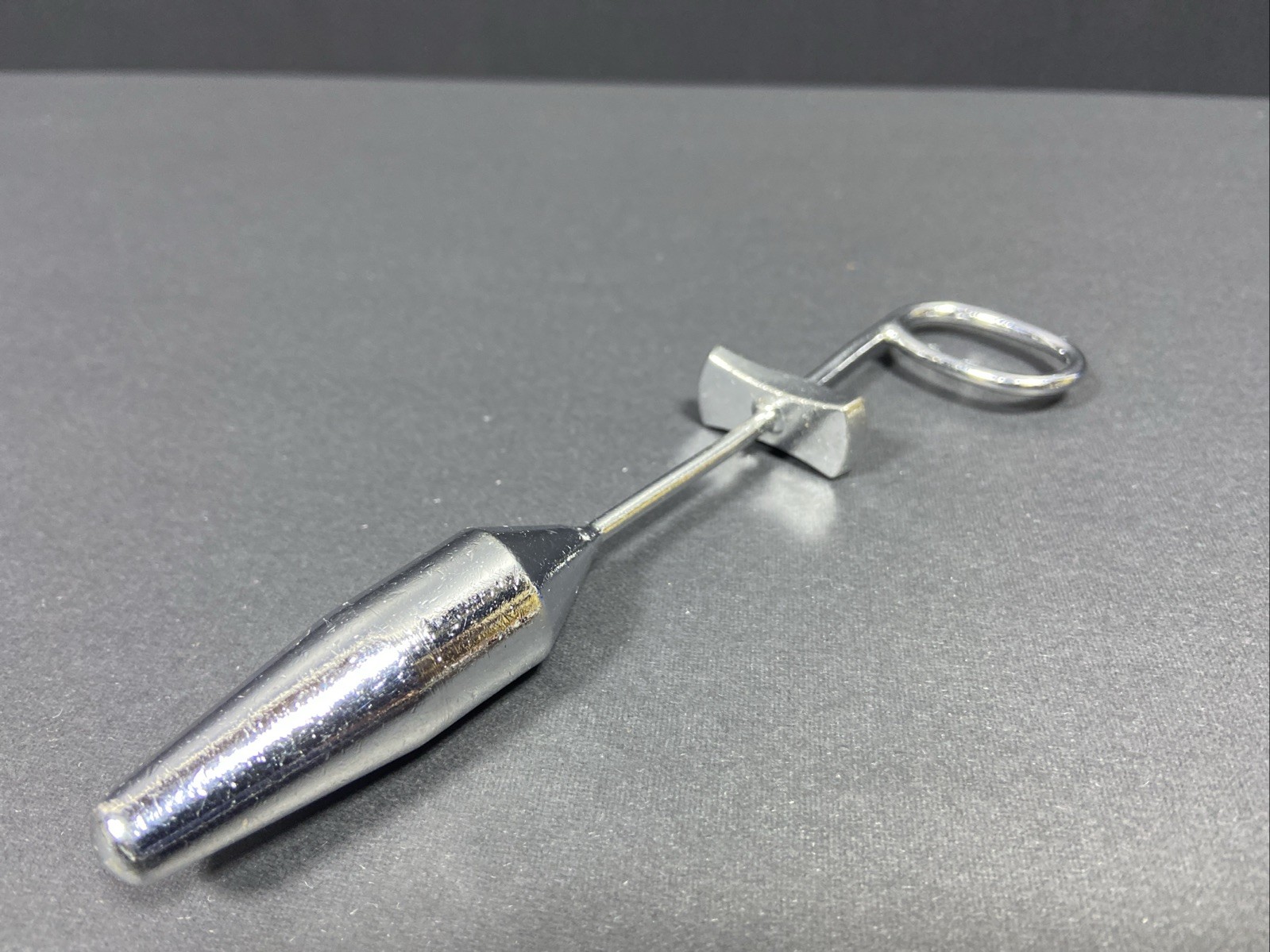 Surgical Instrument Rectal Plug, Stainless Steel, 6in Total Length